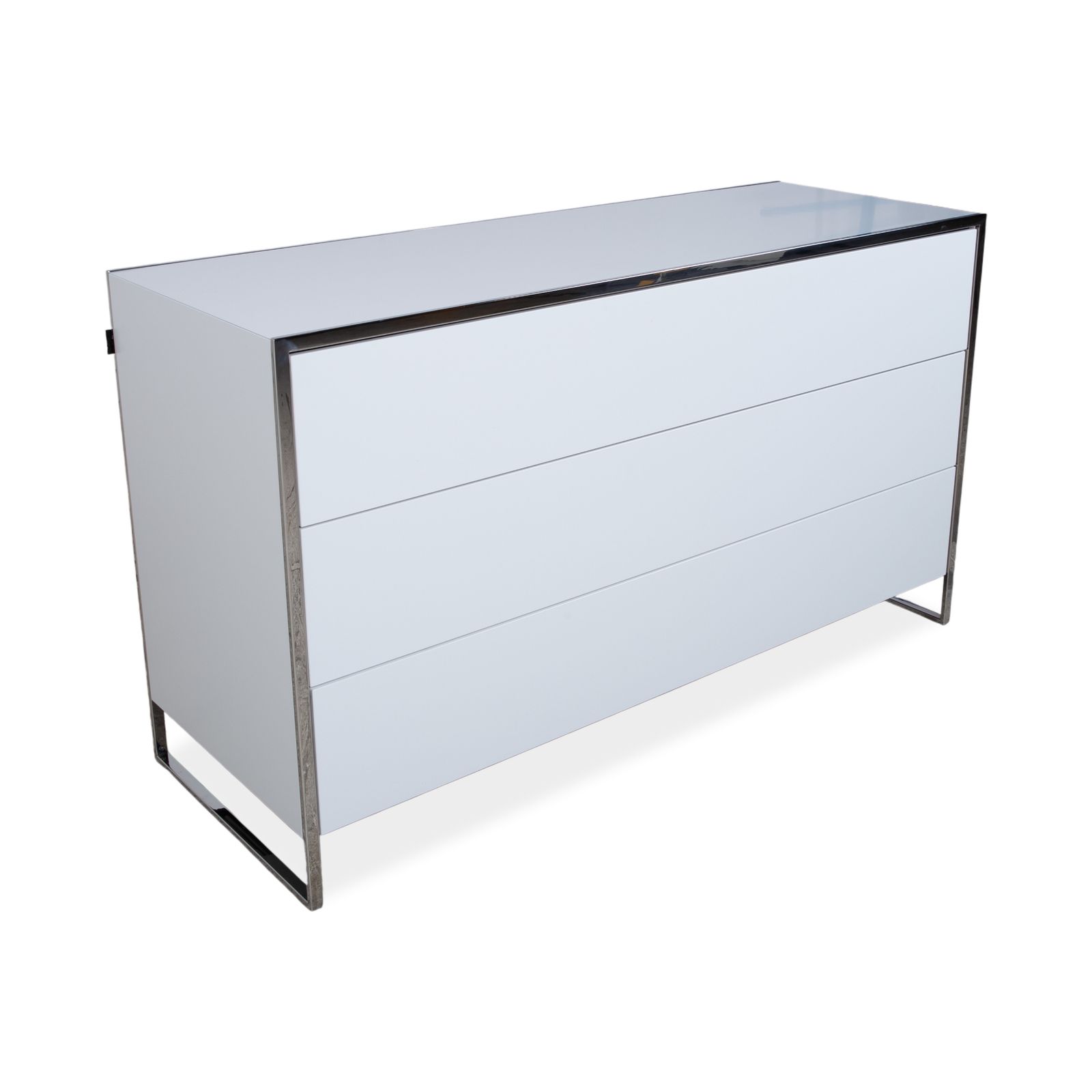 Buffet Yomei Smart Night 309 blanc crème, structure en métal photo for sale
