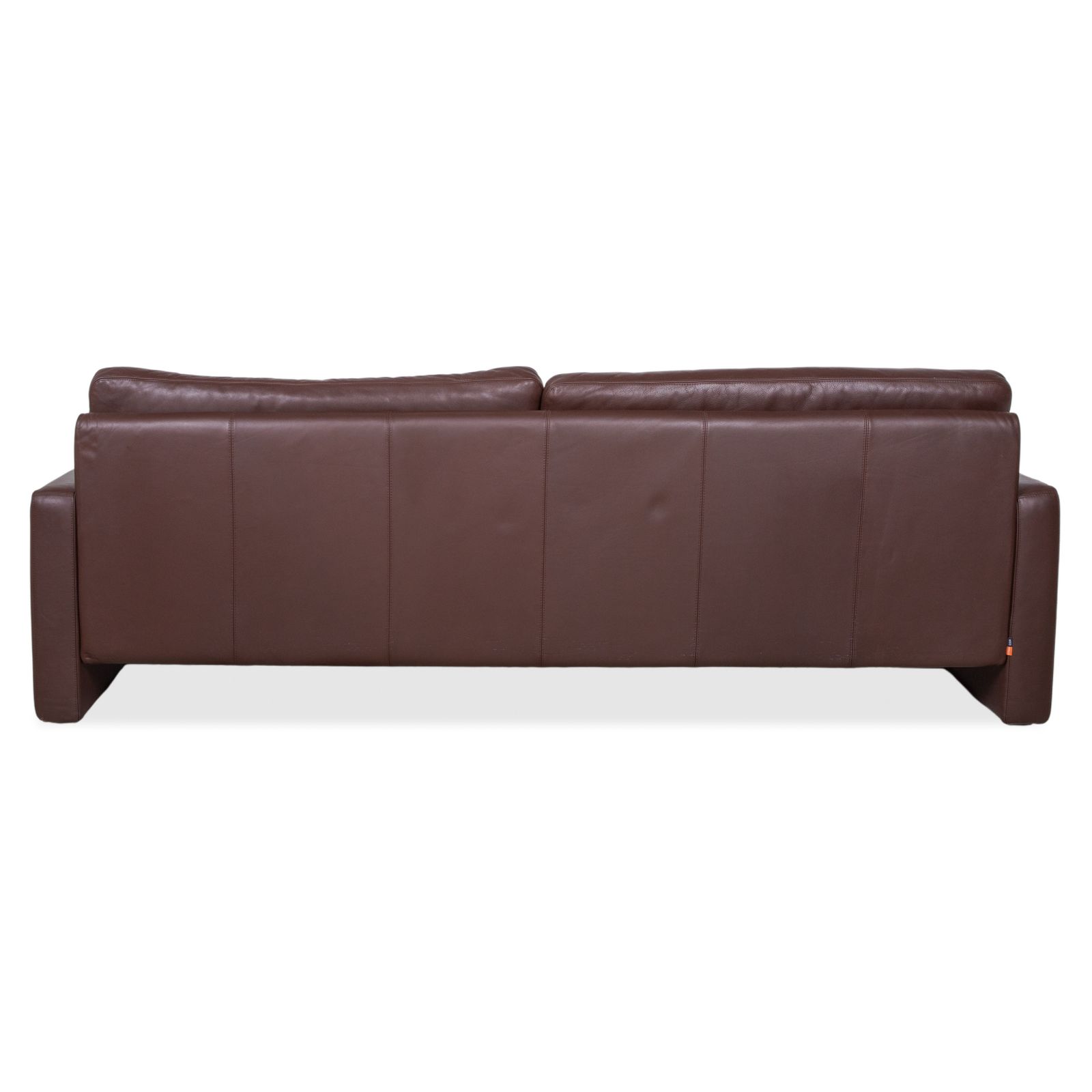 photo furniture Canapé 3 places Cor Conseta en cuir brun, acajou