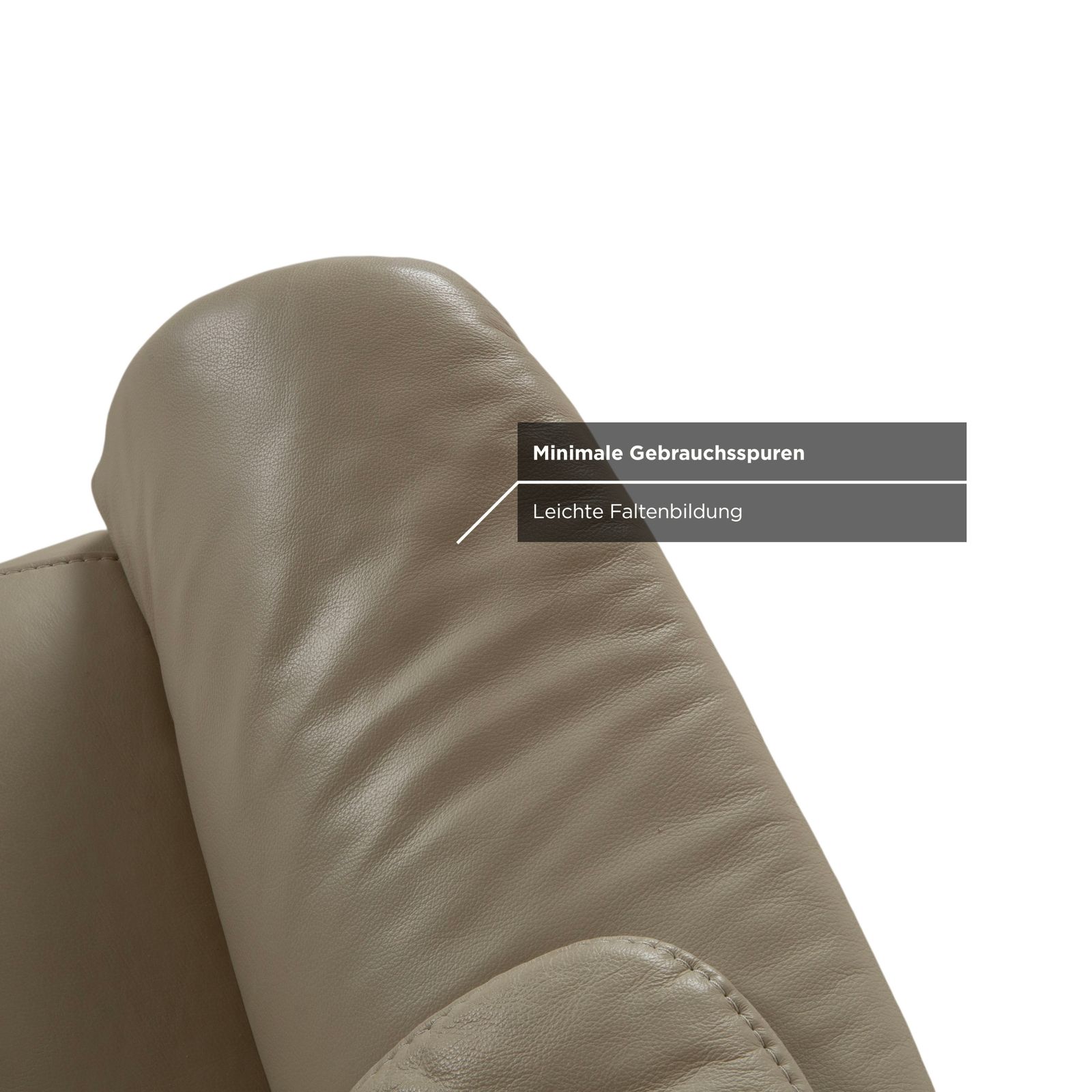 Mobilier Fauteuil Himolla Cumuly 4215 en cuir beige crème, avec fonction relax manuelle photo