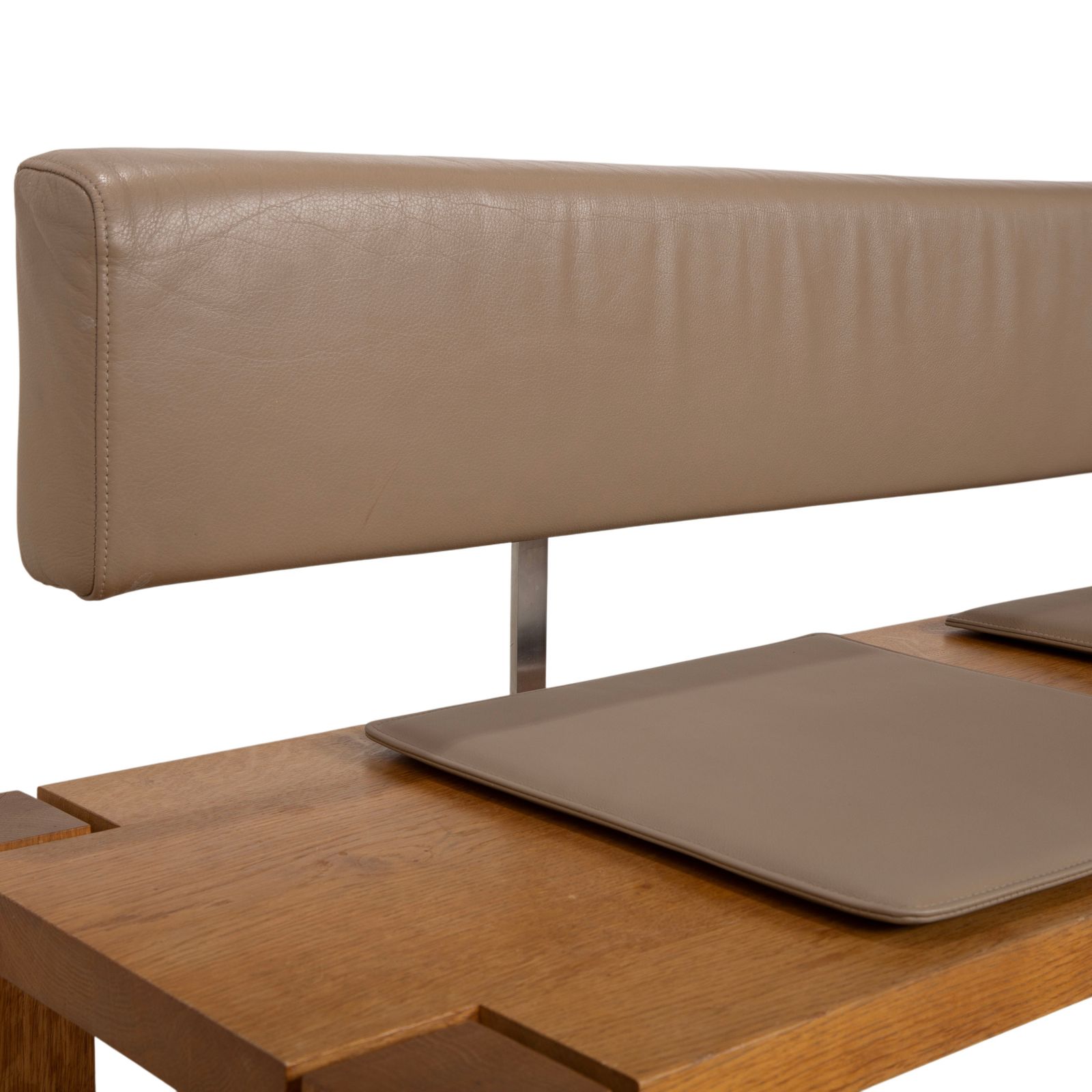 Janua Wooden Bench Brown Wood Dining Room photo vintage