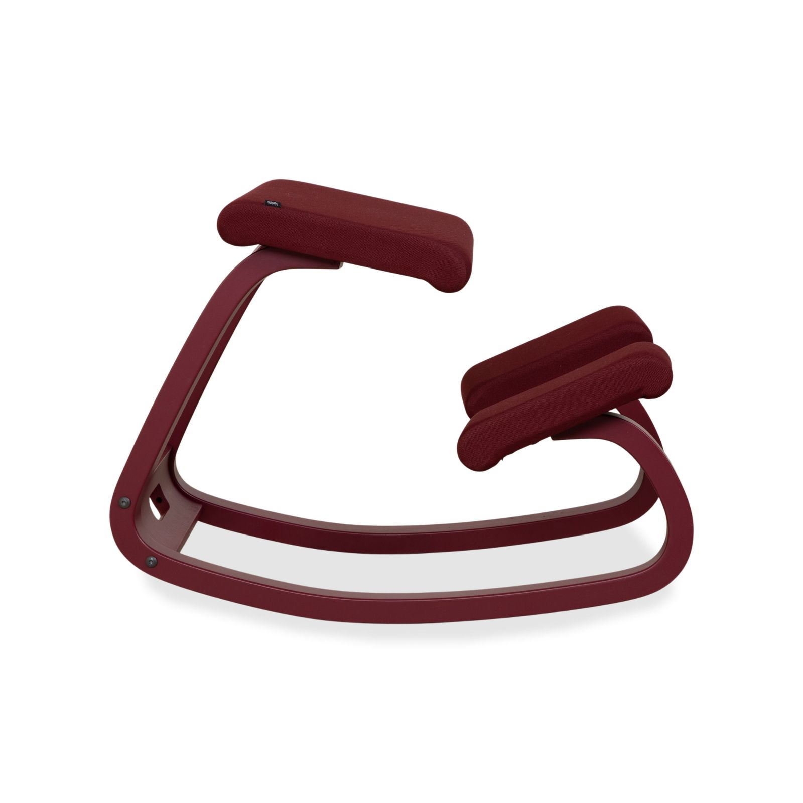 Mobilier Tabouret à genoux Varier Monochrome en bois, revêtement tissu prune aubergine photo