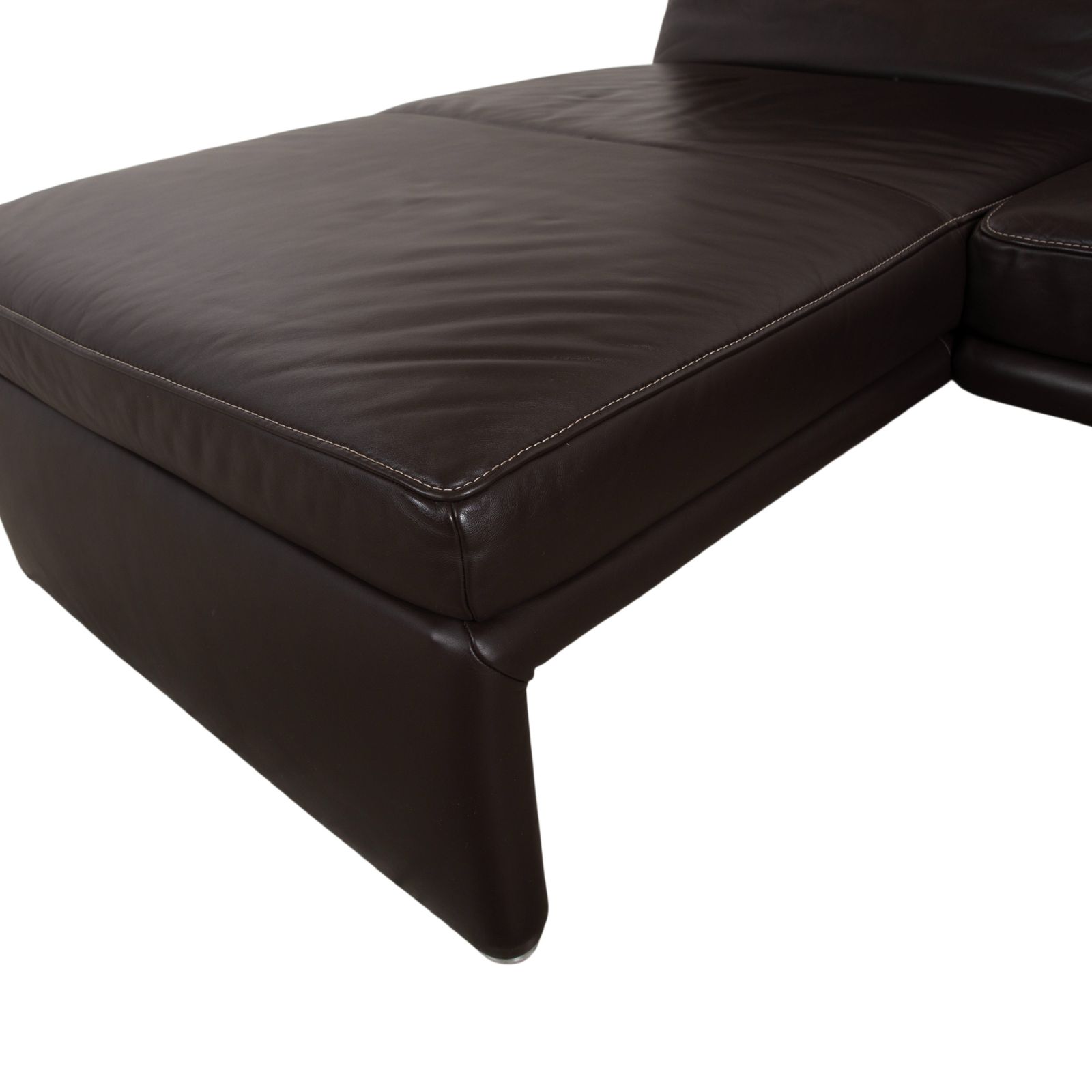 Koinor Raoul Leren Hoekbank Bruin Manuele Functie Chaise Longue Links photo vintage