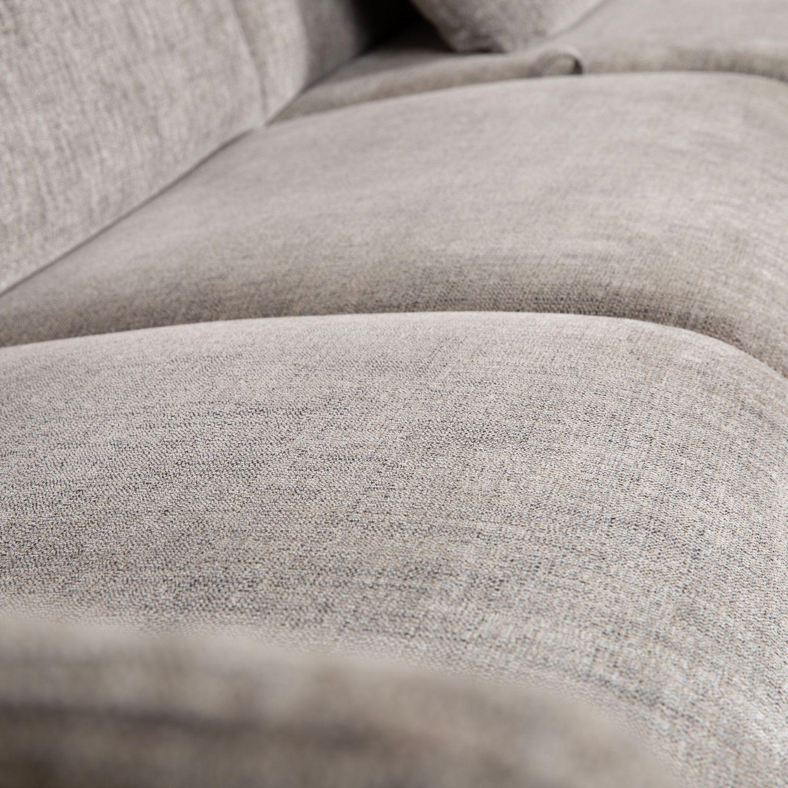 Canapé d'angle Himolla 1065.85 en tissu gris mélangé, fonction manuelle, méridienne à droite photo buy