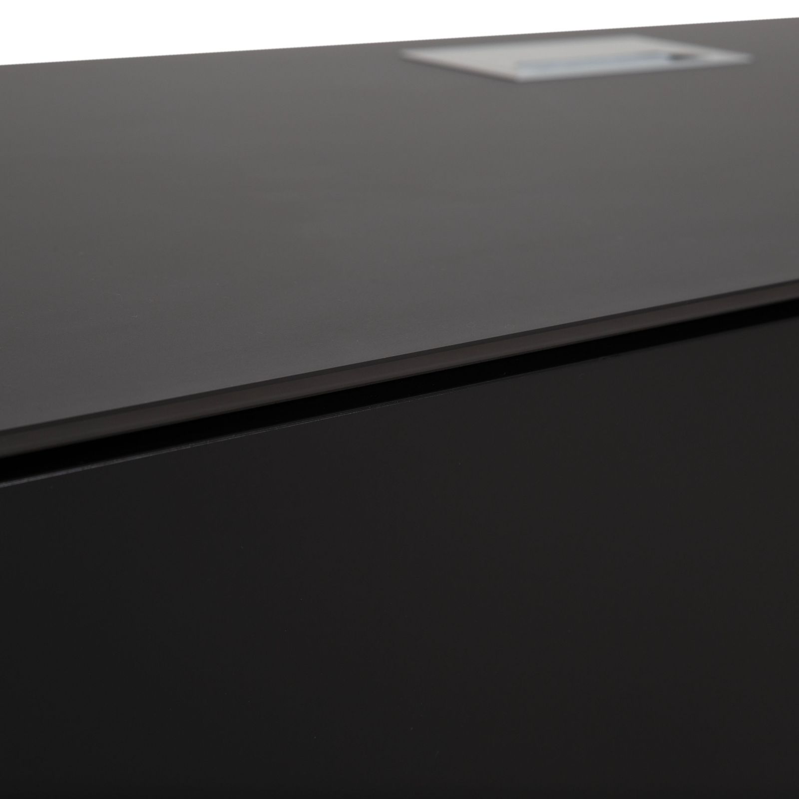 Contur 3900 Wooden Sideboard Black Anthracite Glass photo vinterior