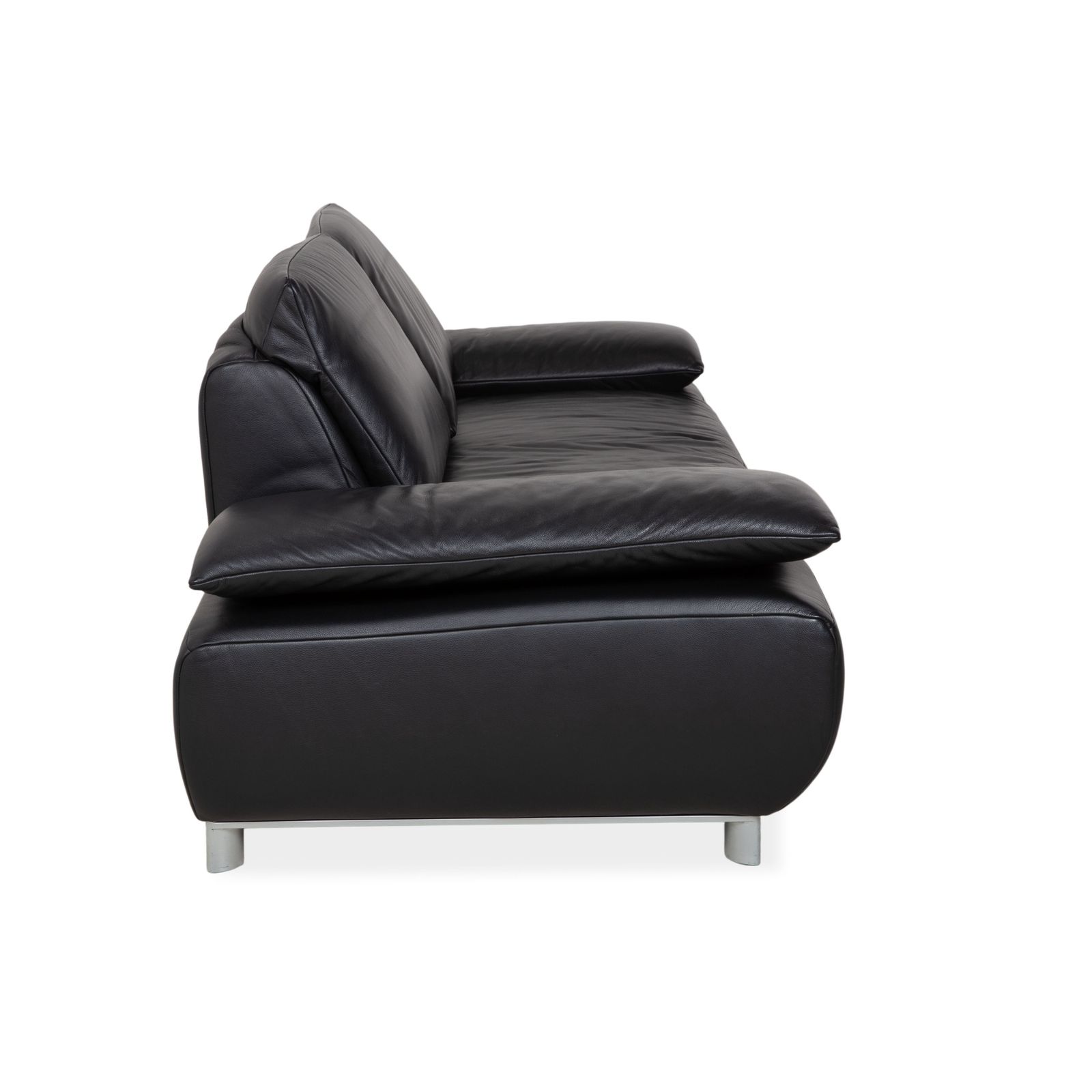 photo furniture Koinor Volare Two Seater Leather Sofa Black Manual Function