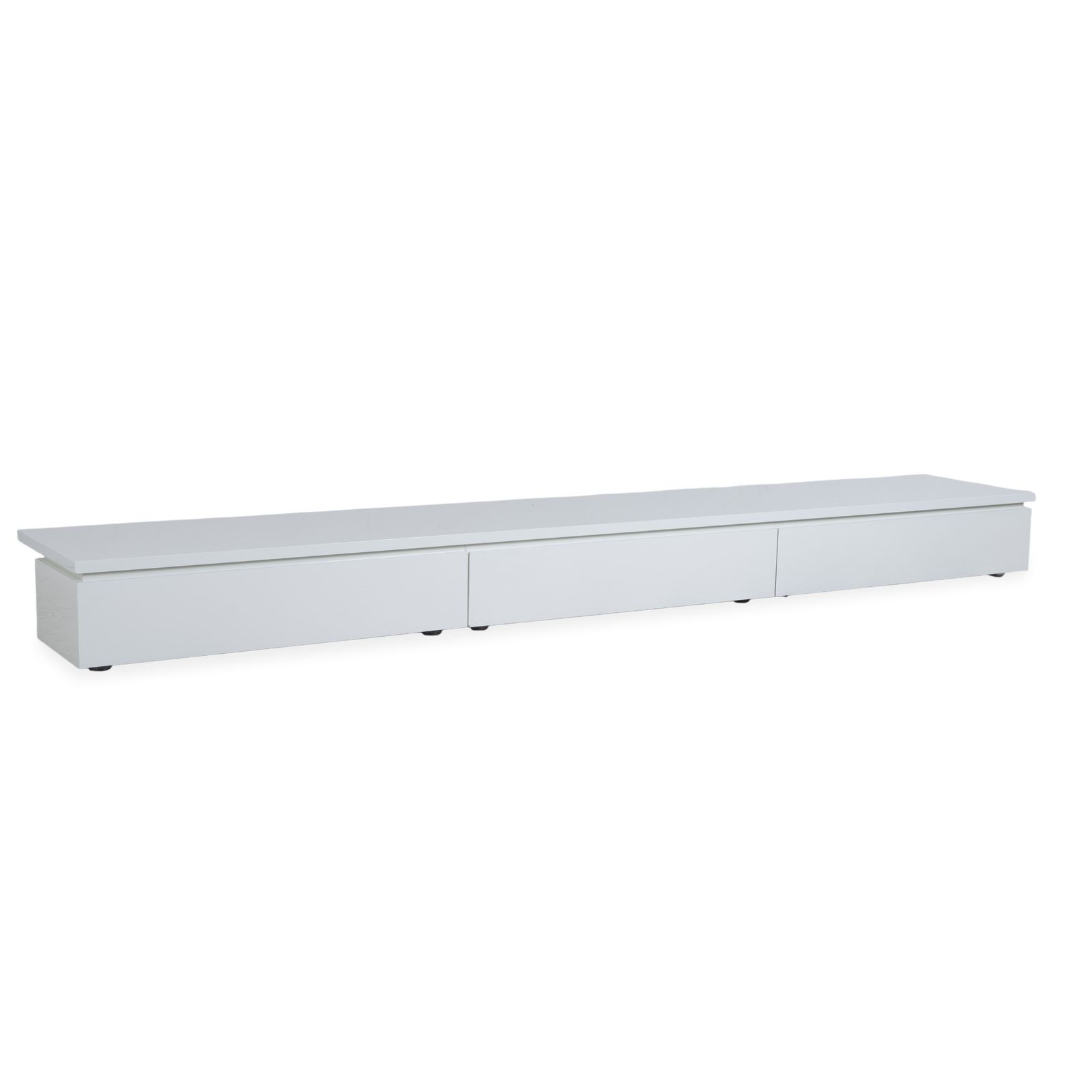 Buffet Interlübke en bois, blanc crème, lowboard, meuble TV