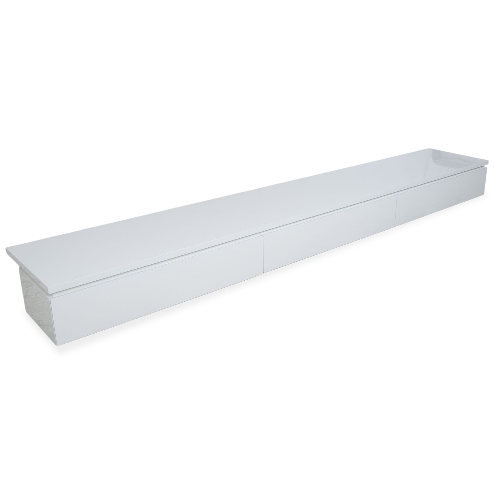 Buffet Interlübke en bois, blanc crème, lowboard, meuble TV photo for sale