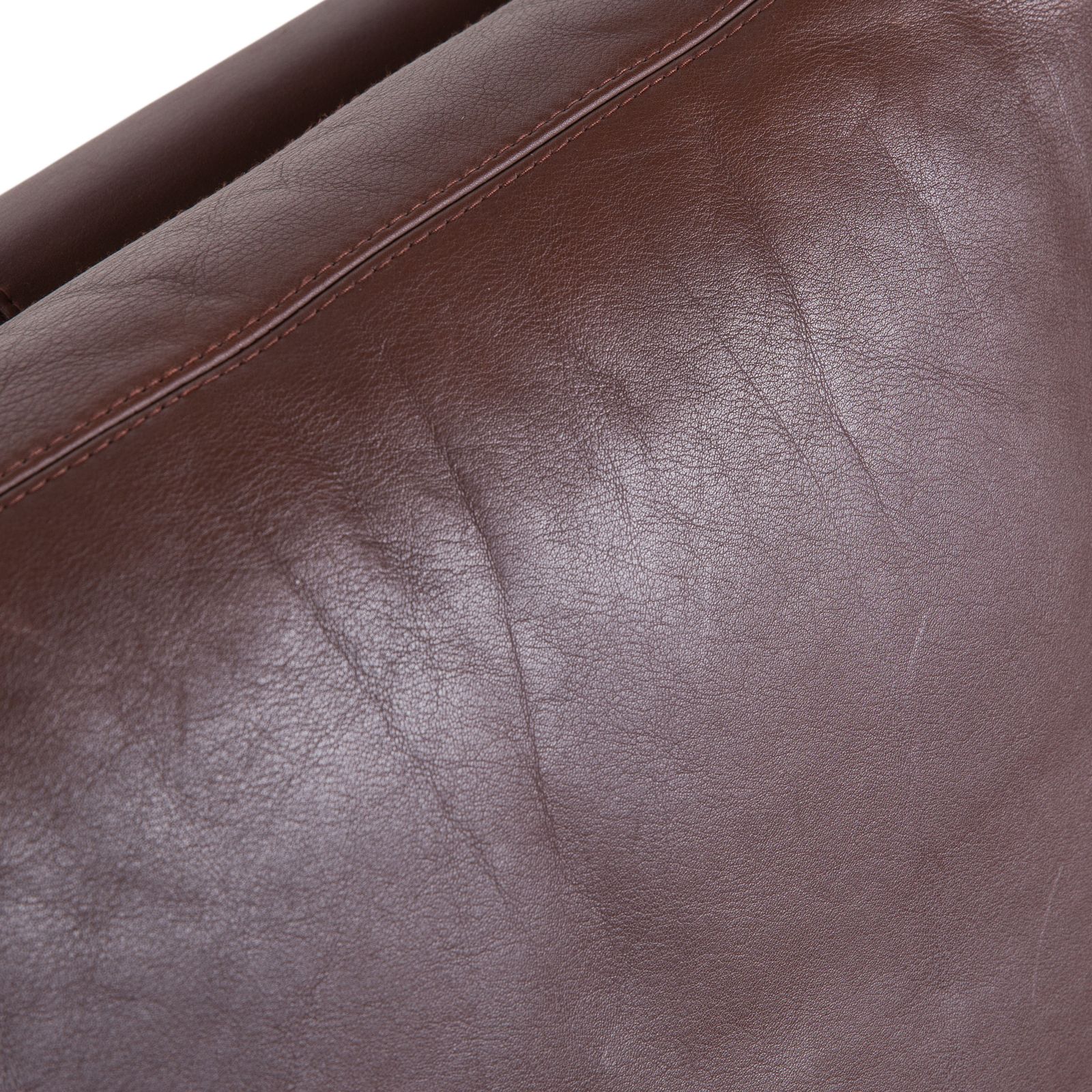 photo furniture Cor Conseta Leather Three Seater & Armchair Brown Coffee Mahogany Couch Incl. Headrest