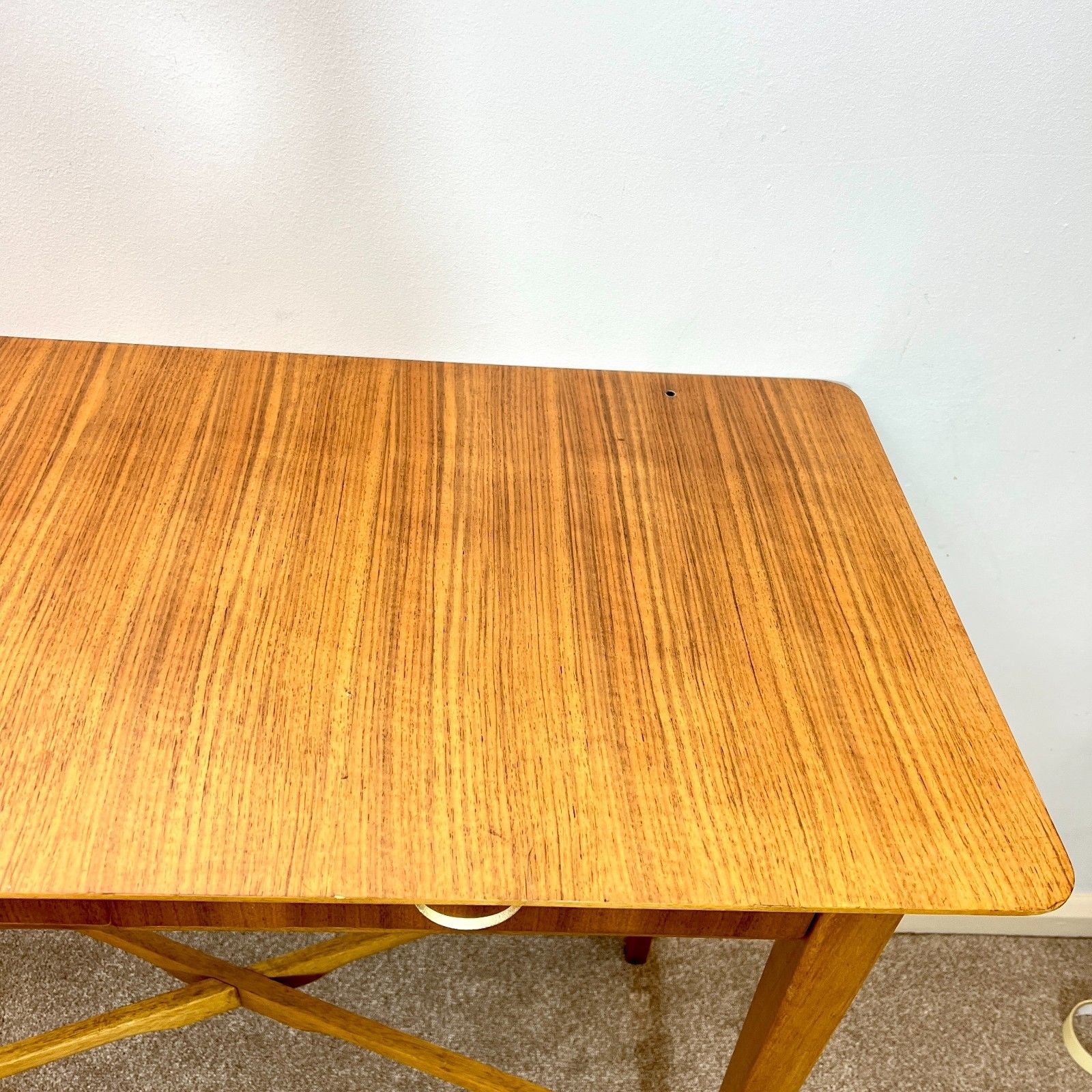 Mid Century Teak Console Table, Desk By Wrighton Furniture 1960s photo buy