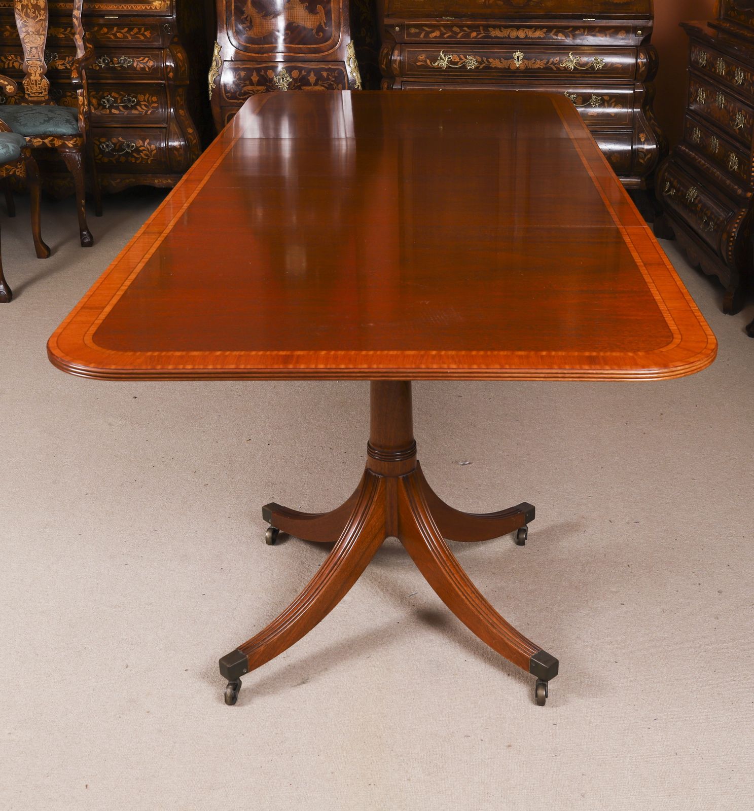 Regency Revival Dining Table & 8 Chairs By William Tillman 20th C photo Furniture