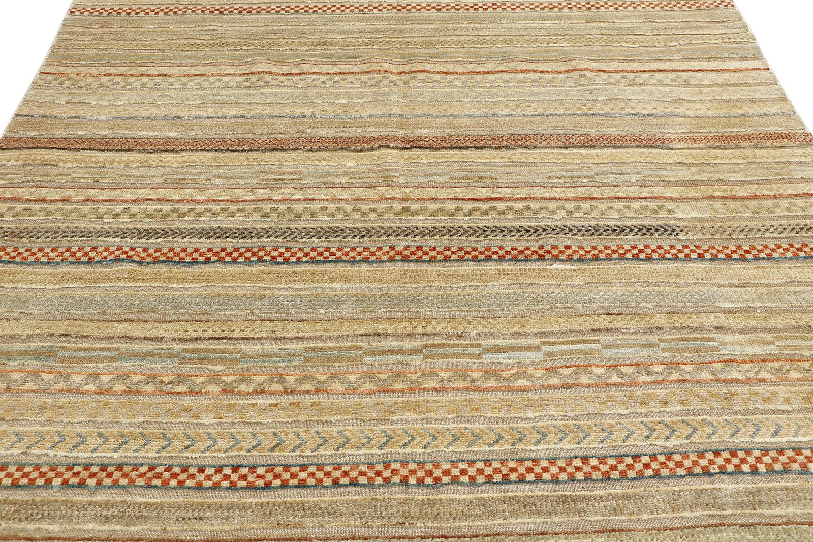 Hand Knotted Afghan Khorjin 150x190 Cm | Vintage Tribal Multicolour Wool Carpet photo for sale