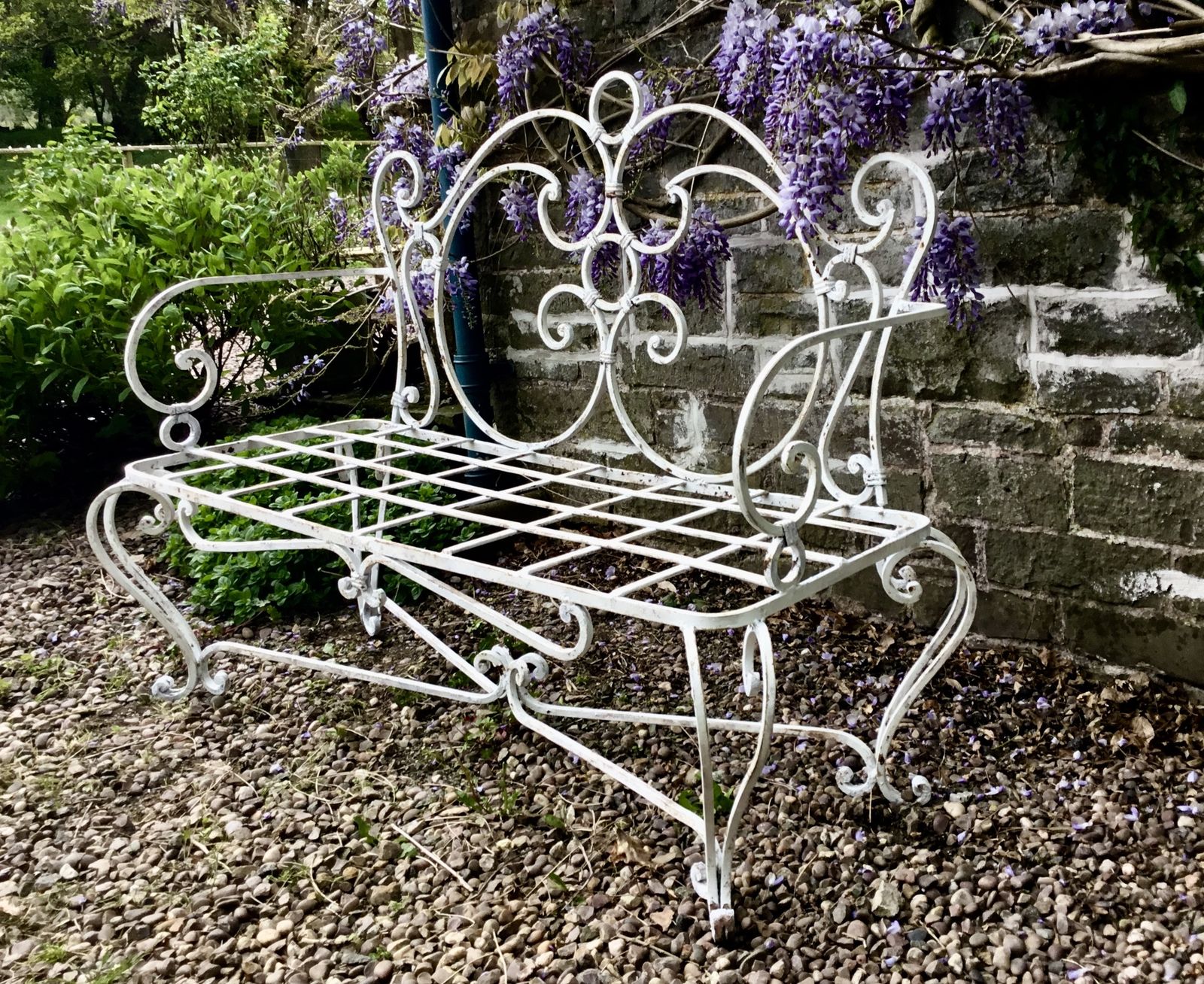Stunning Vintage Decorative Garden/Conservatory Bench photo buy