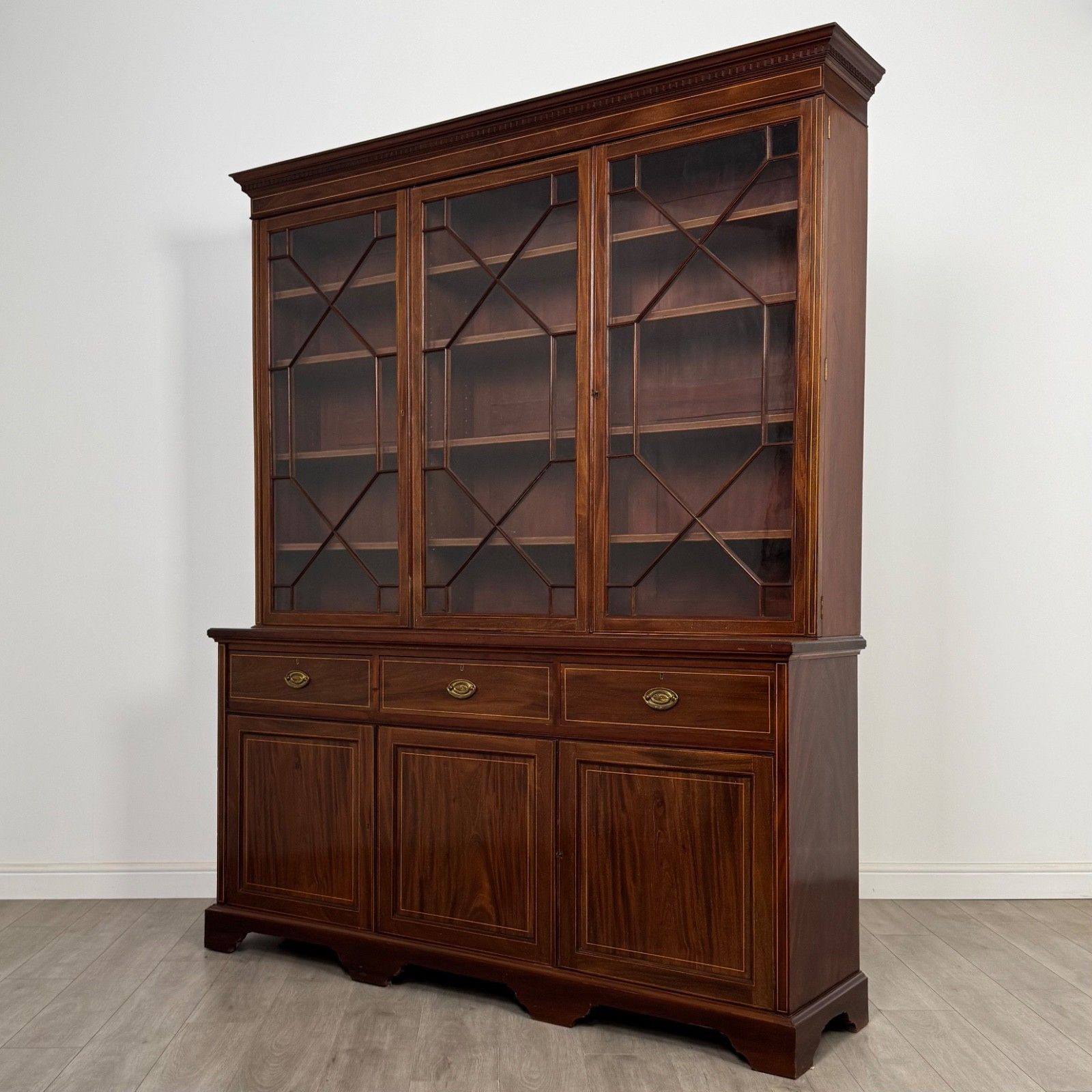 Antique 18th Century Large Georgian Bookcase In Mahogany ( Af 5610 ) photo for sale