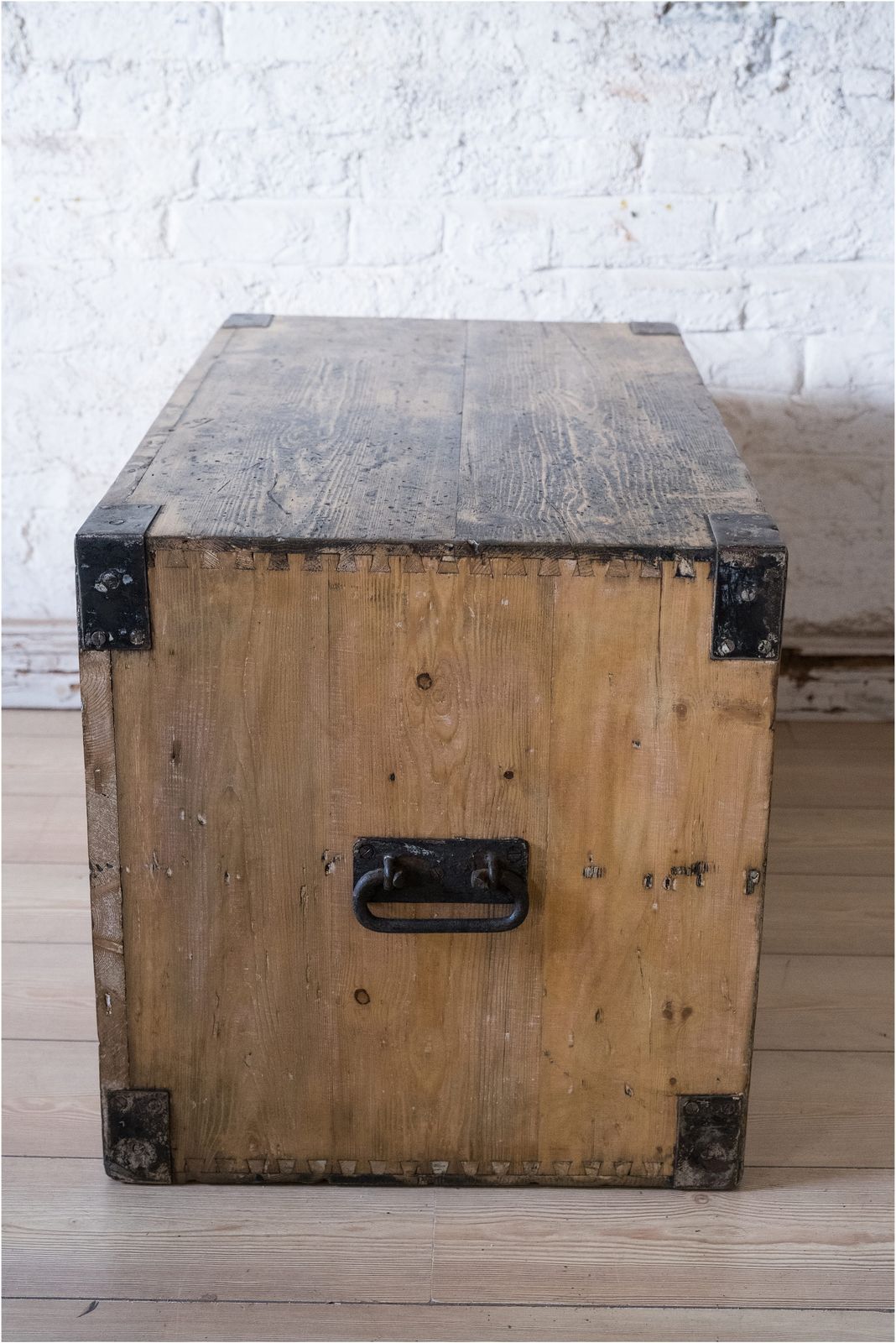photo vintage 19th Century Campaign Chest Coffee Table British Army C1860 (965)