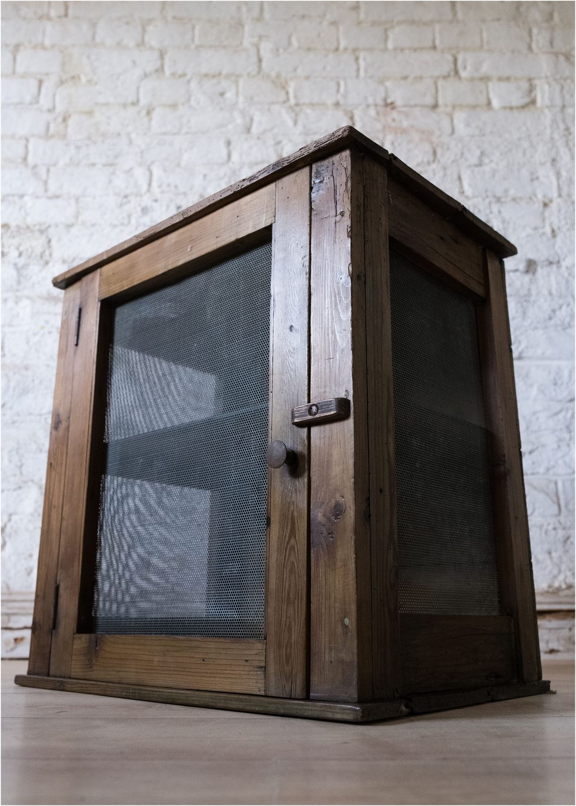 19th Century Pine Food Safe Cupboard (966) photo Furniture