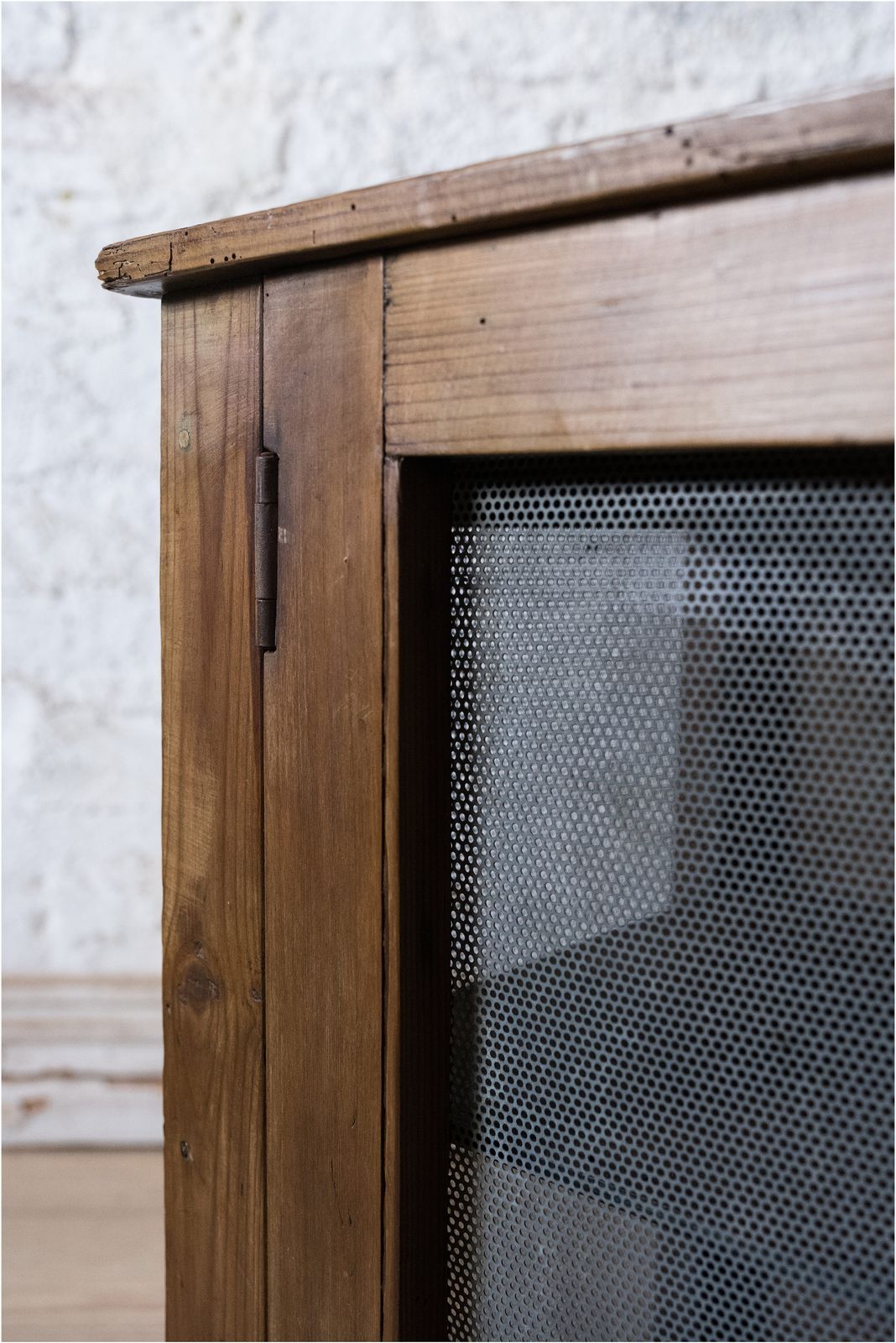 19th Century Pine Food Safe Cupboard (966) photo vintage