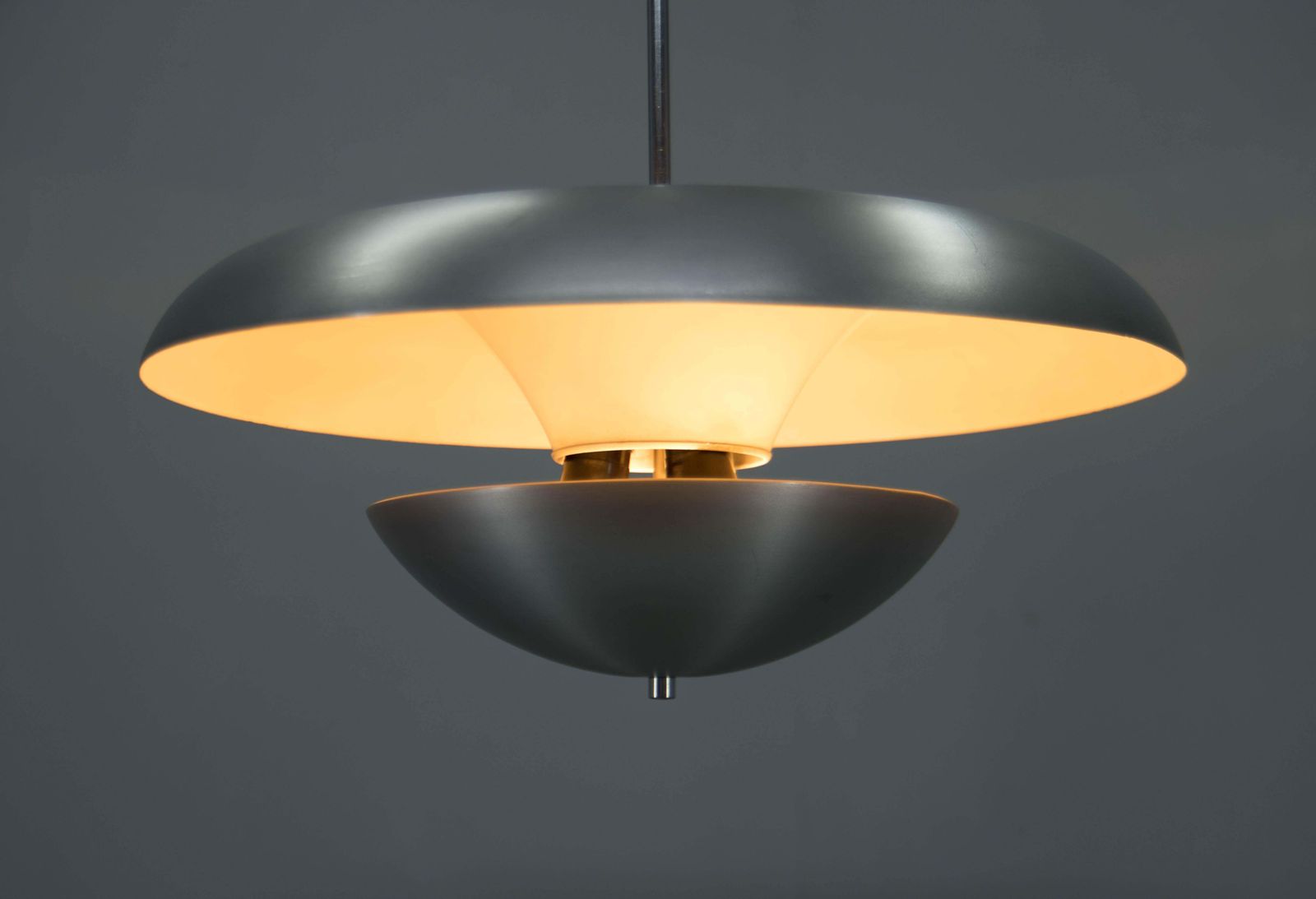 Bauhaus Chandelier By Franta Anyz For Napako, Labeled, 1940s photo vinterior