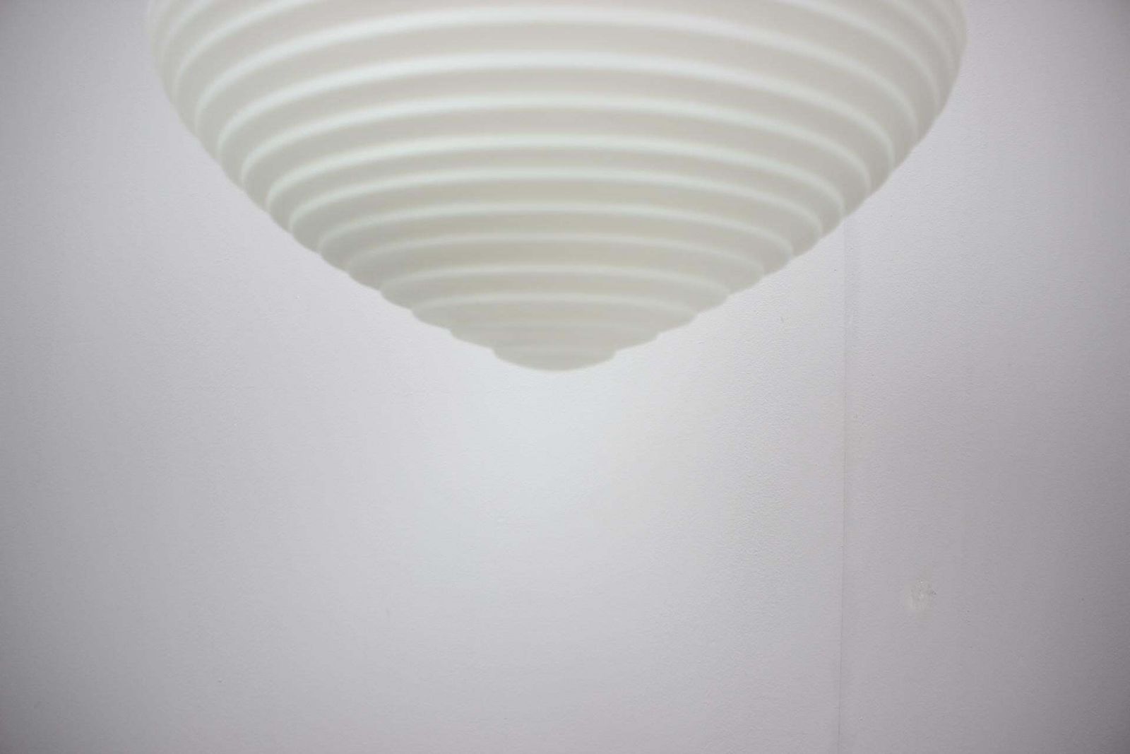 Large 1970s Czechoslovak Napako Opaline Glass Mid Century Pendant Lamp photo 656.0