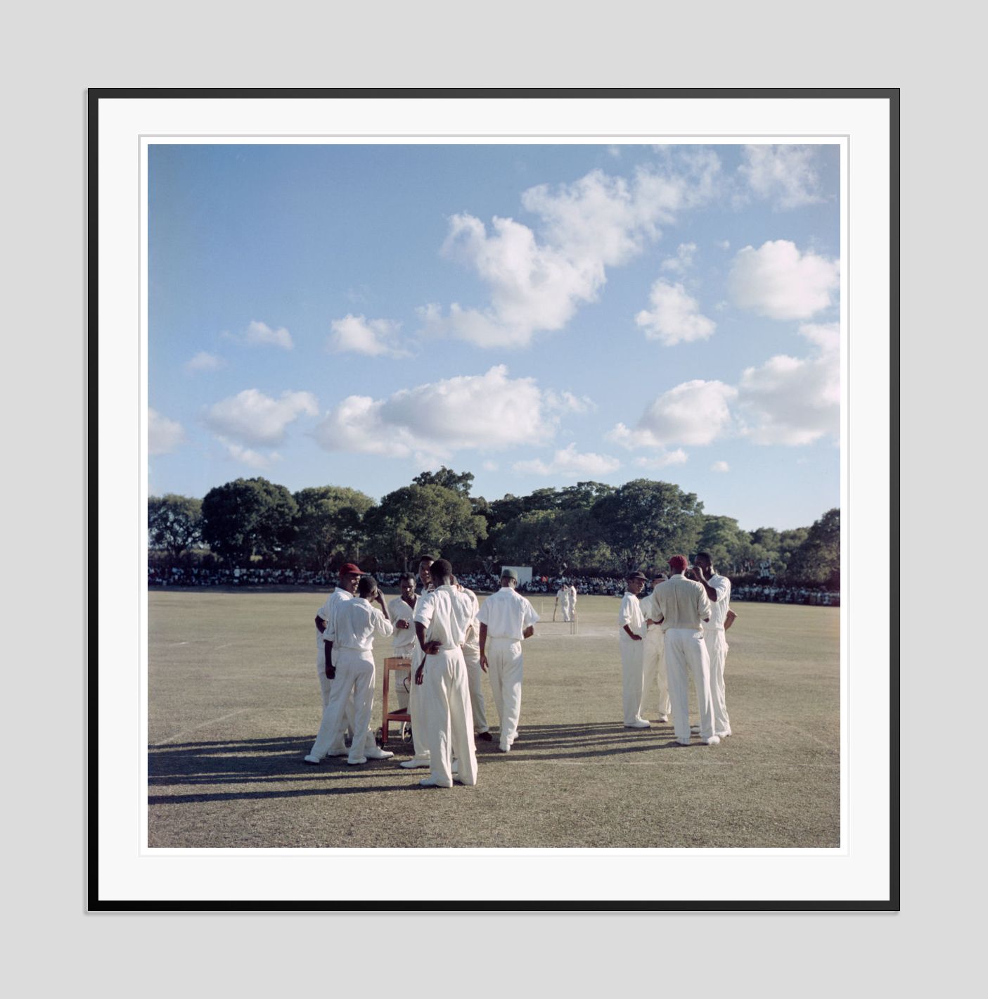 Slim Aarons 'Cricket In Antigua' Archival Pigment Print Framed In Black photo furniture