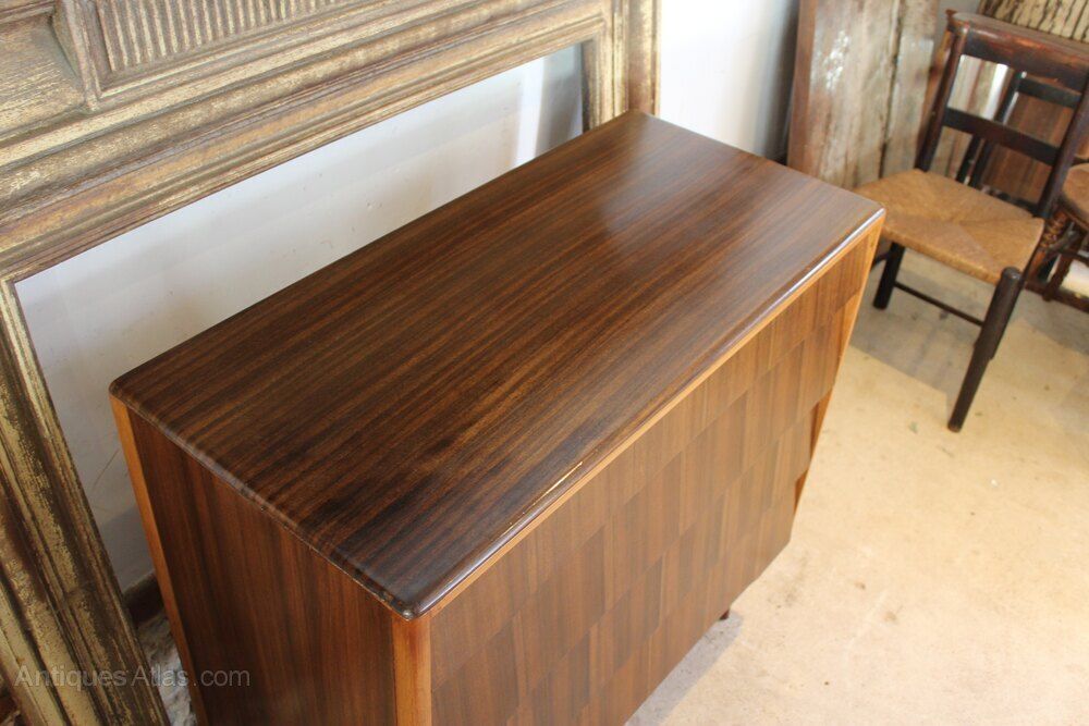 Chest Of Drawers Mid Century Black Walnut C1970 photo 495.0