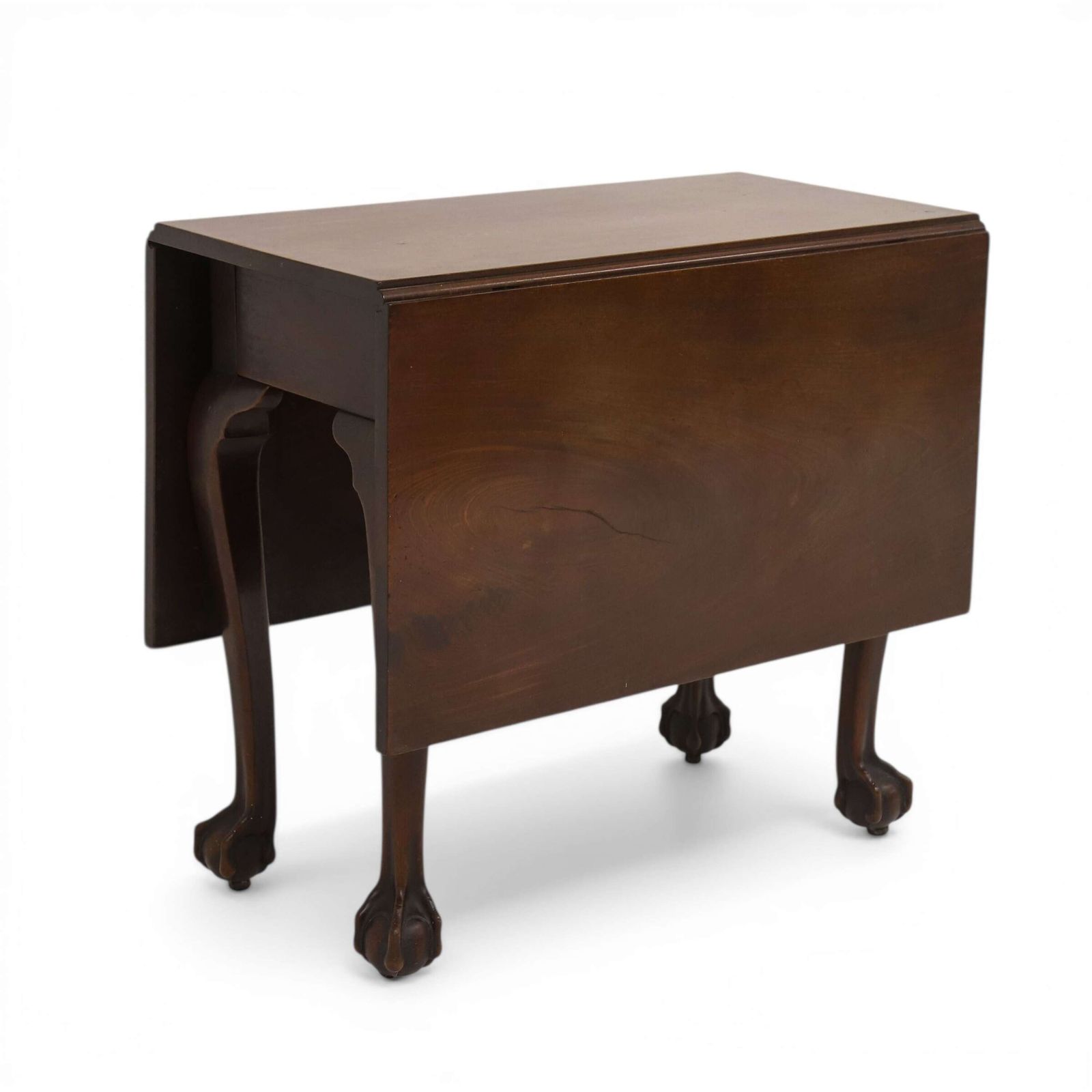 George II Mahogany Drop‑Leaf Dining Table   Cabriole Legs & Claw‑And‑Ball Feet 1727–1760