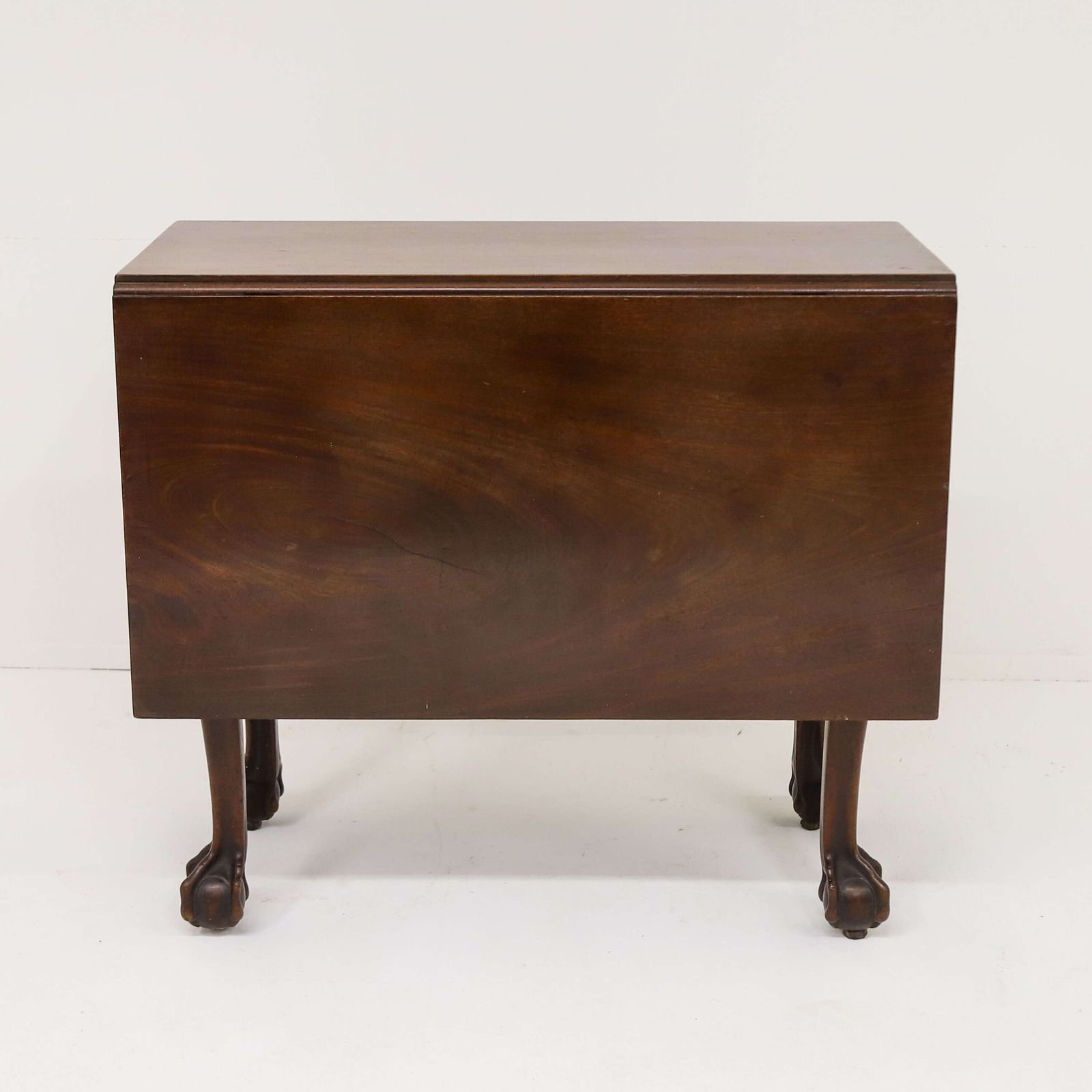 George II Mahogany Drop‑Leaf Dining Table   Cabriole Legs & Claw‑And‑Ball Feet 1727–1760 photo furniture