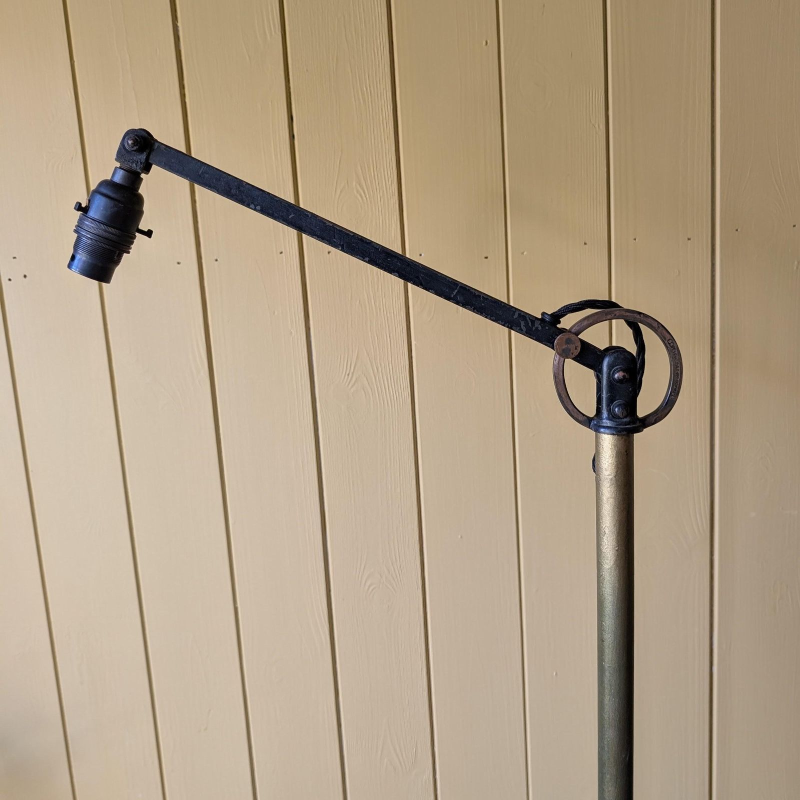 Victorian Articulated Industrial Floor Lamp photo Lighting