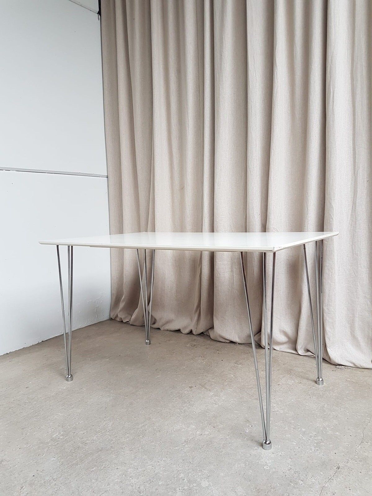 photo furniture Vtg Late Mid Century Style Modernist Desk Dining Table Danish Scandi Retro R270