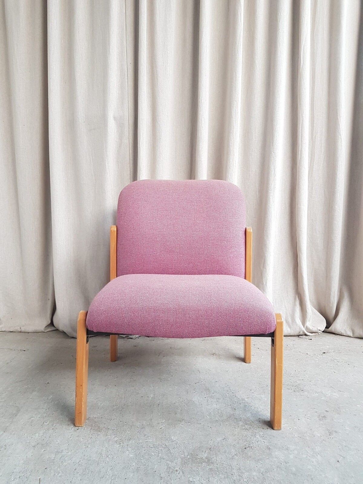 Vtg Late Mid Century Modernist Post Modern Studio Lounge Chair Retro R675 photo Furniture
