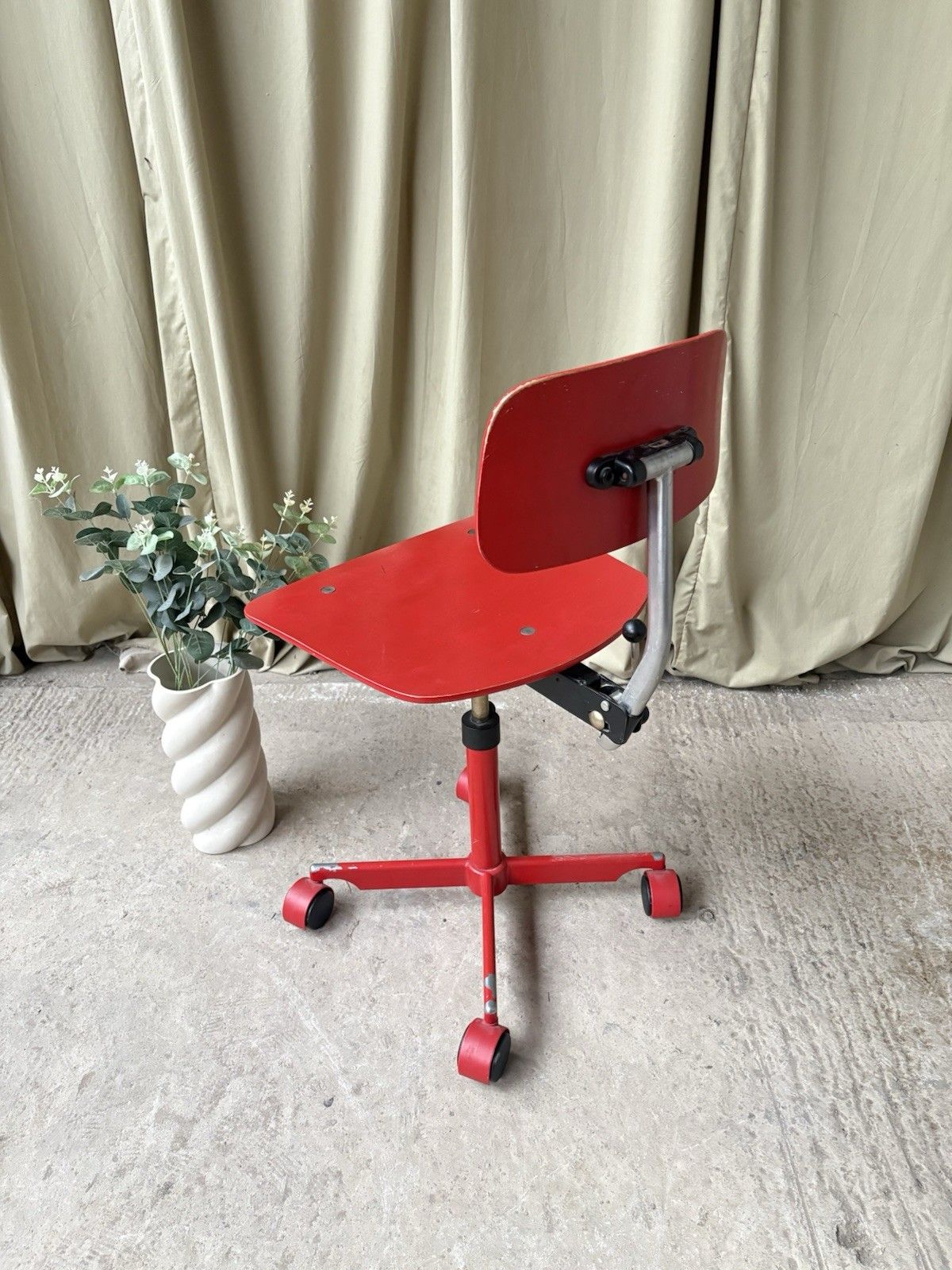 Vtg Mid Century Danish Jorgen Rasmussen Kevi Modernist Desk Task Chair 1182 photo vintage