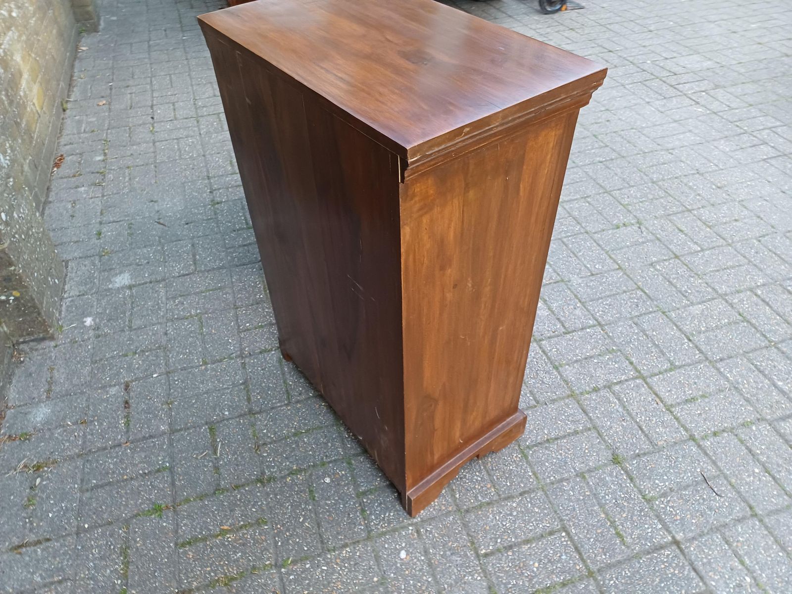 Furniture Pair Vintage Teak Elephant Cupboards Shelving Unit Drawer Cabinet Mid Century Storage Solid Wood Bedside Cabinets photo