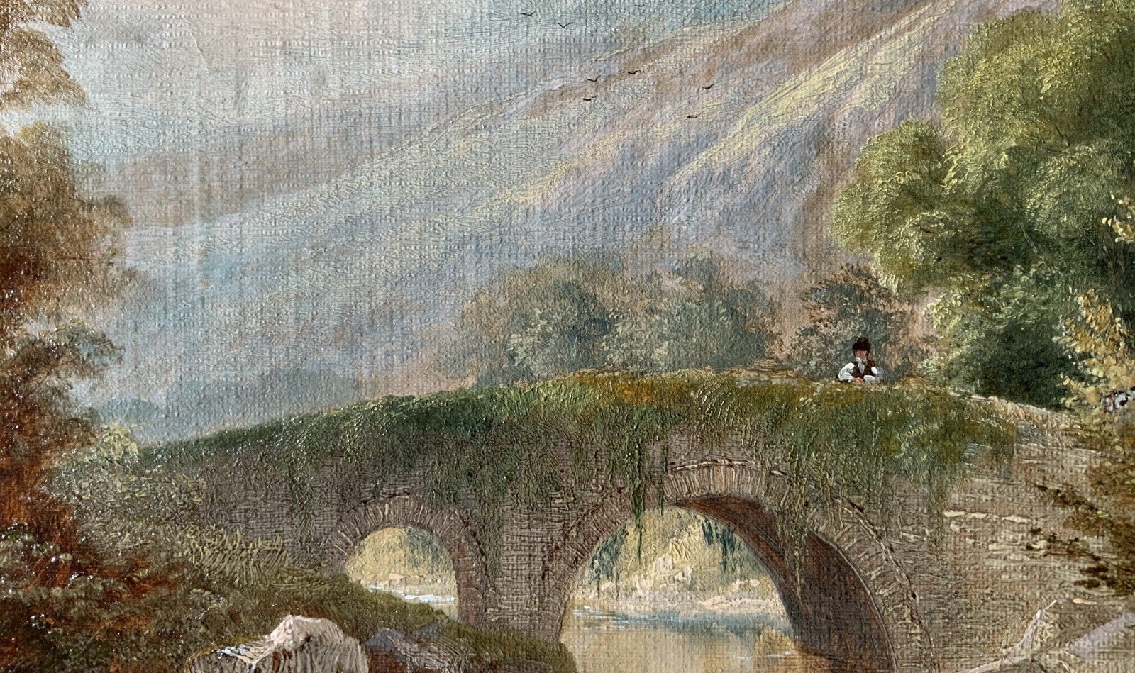 Near Bethesda, North Wales Original Signed 19th Century Landscape Oil Painting photo buy