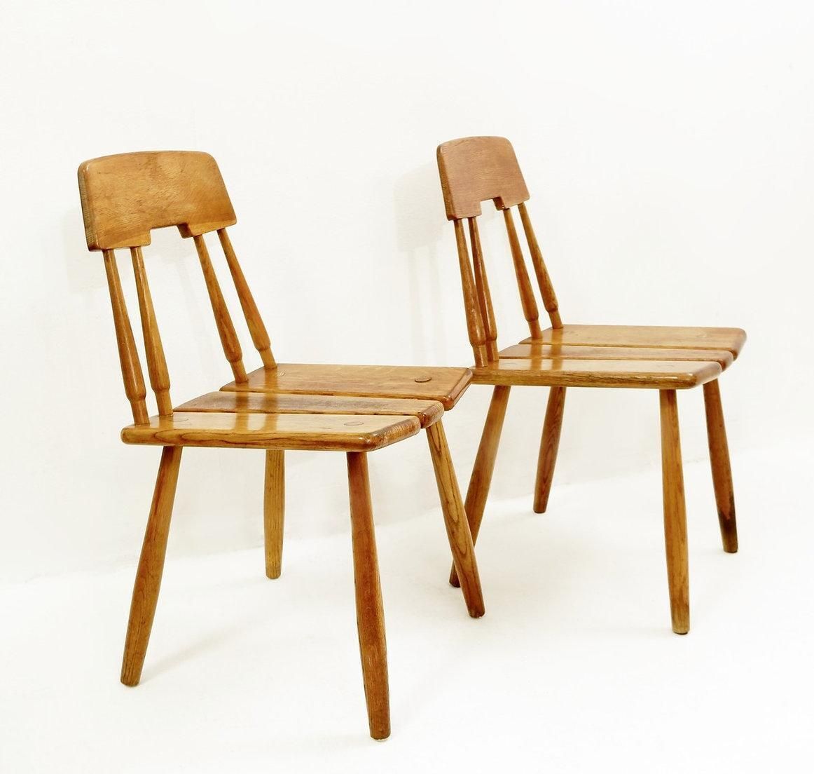 Pair Of Carl Gustav Boulogner Chairs Produced By Ab Bröderna Wigells Stolfabrik   Sweden 1960s. photo buy