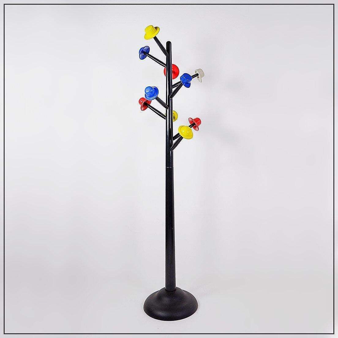 photo furniture Postmodern Coat Stand 'Albero Dei Cappelli' By Ugo Nespolo For Origlia, 1978