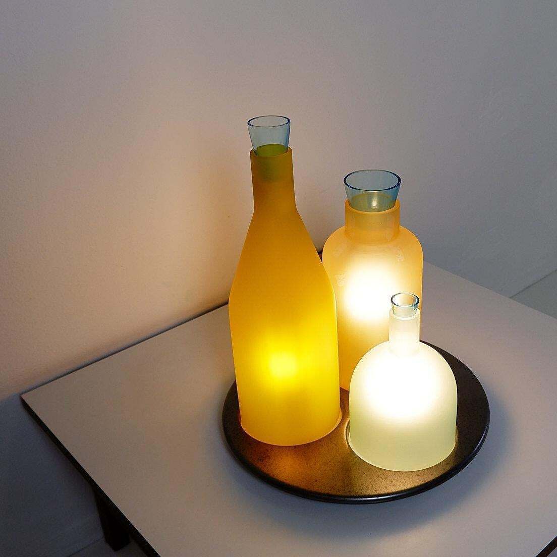 Lighting "Bacco 1 2 3" Italian Murano Glass Table Lamp By Guido Rasati For Itre   1980s photo
