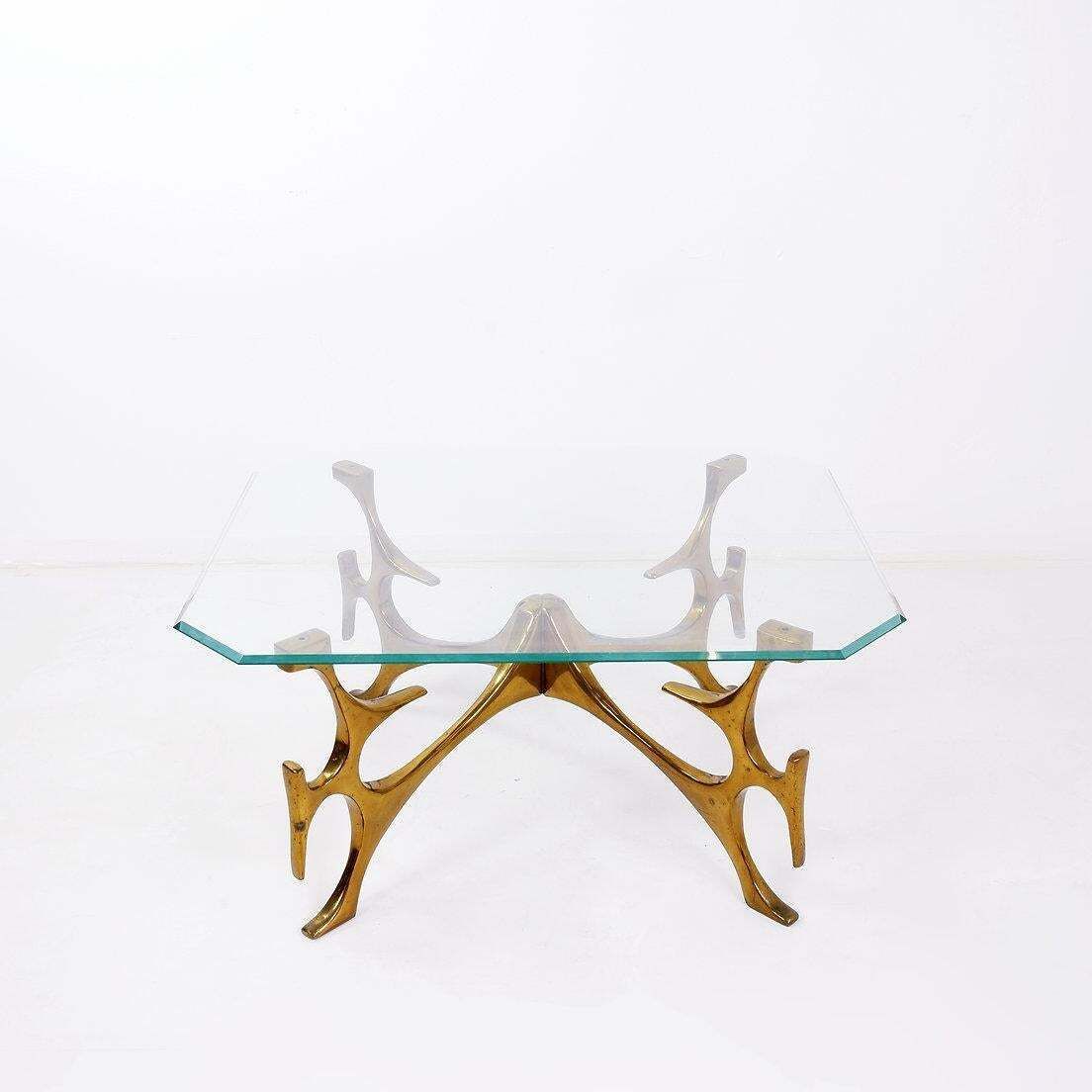Sculptural Coffee Table In The Style Of Fred Brouard   Circa 1960s photo furniture