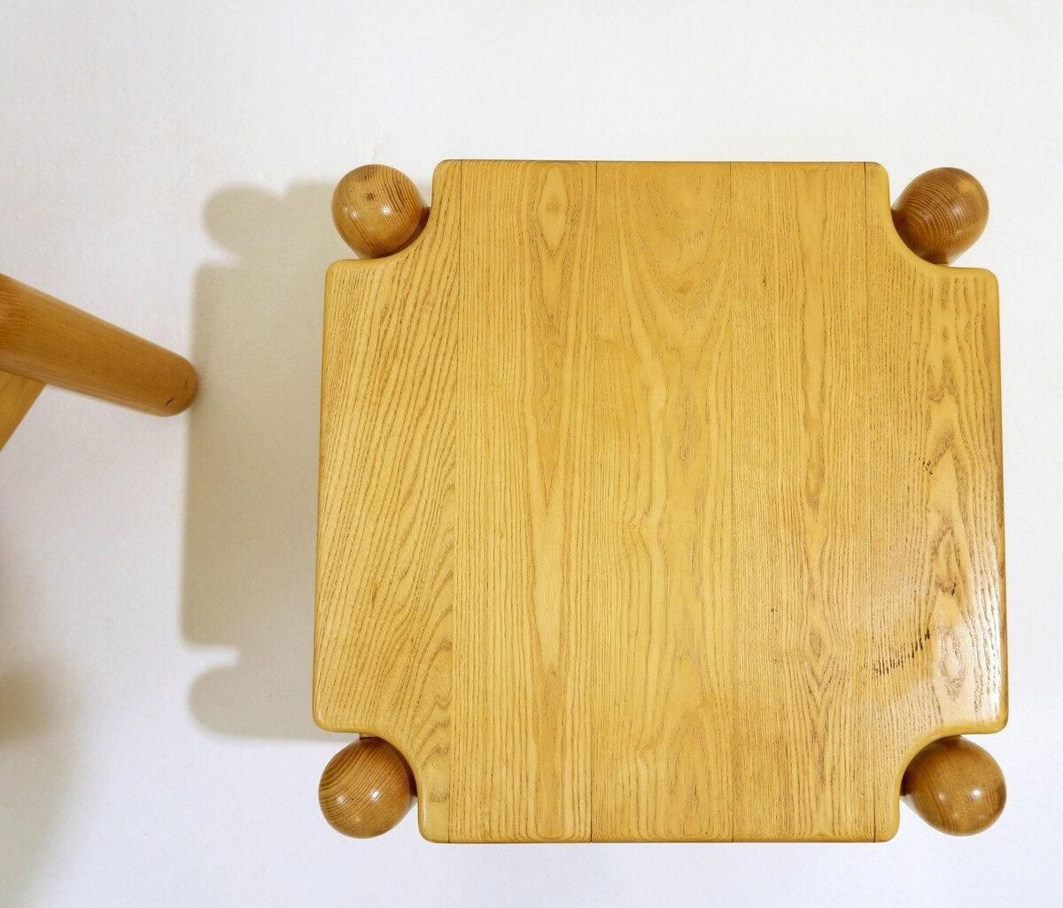 Pair Of Mid Century Square Pine Coffee Tables In The Style Of Ilmari Tapiovaara photo 1296.0