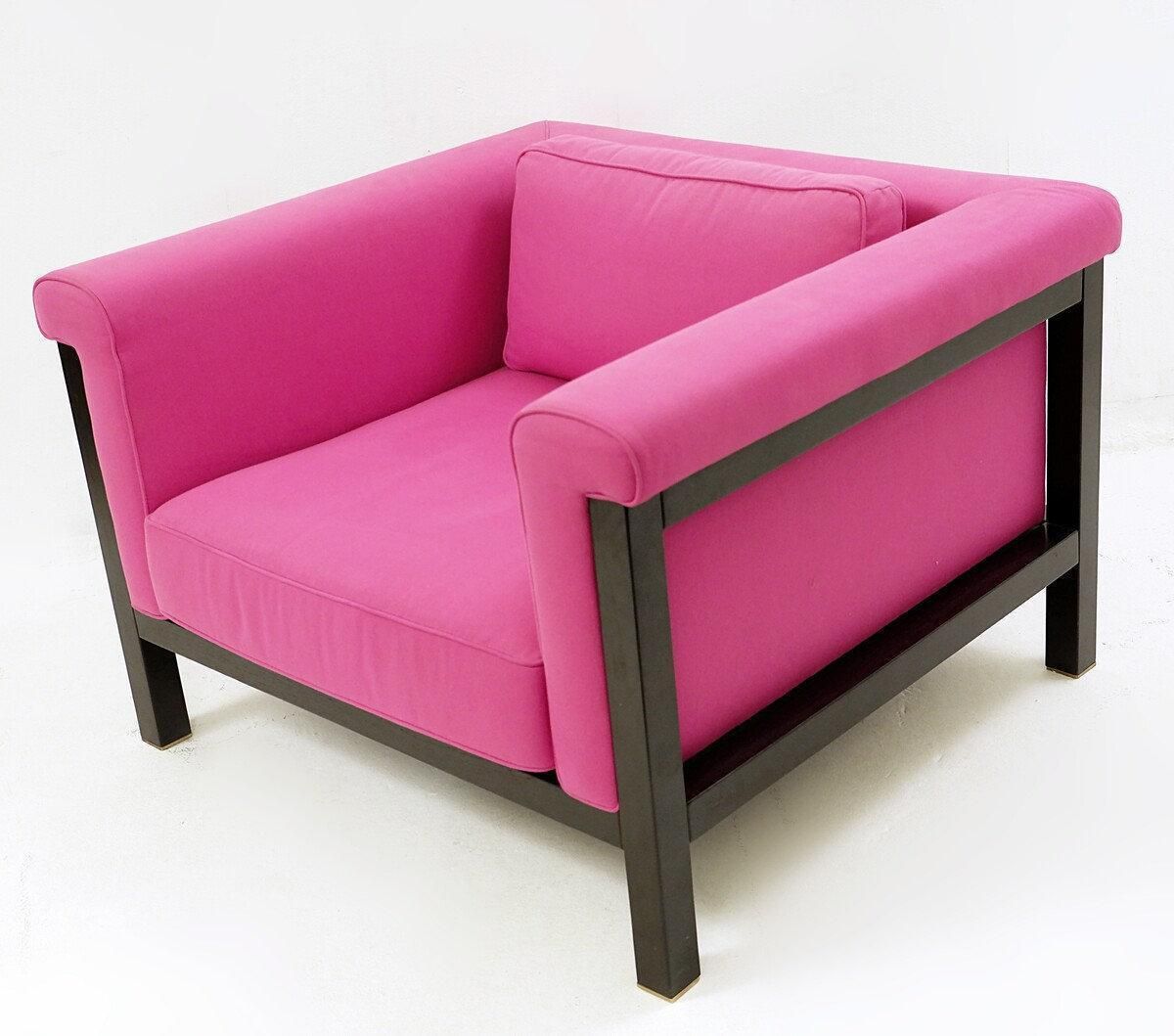 Pair Of "Livourne  Série 800 Luxe " Armchairs By Jules Wabbes For Bullo photo furniture