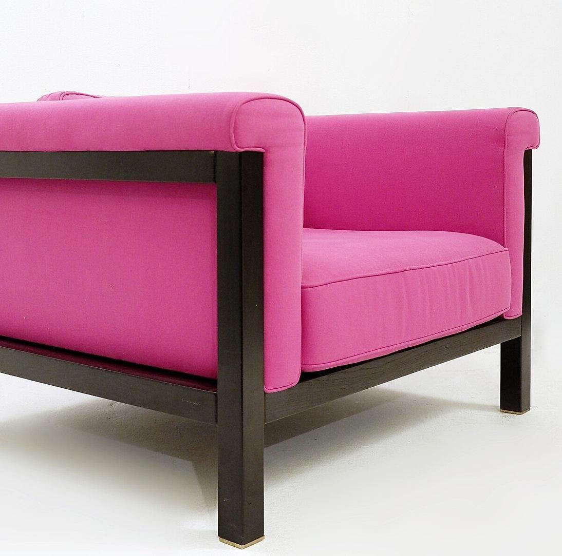 Pair Of "Livourne  Série 800 Luxe " Armchairs By Jules Wabbes For Bullo photo vintage