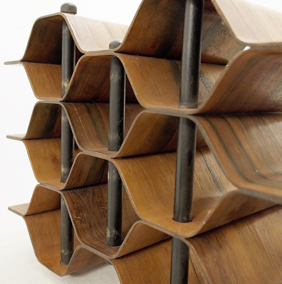 photo for sale Torsten Johansson Wine Rack / Bottle Stand Produced By Ab Formträ, Sweden, 1950s