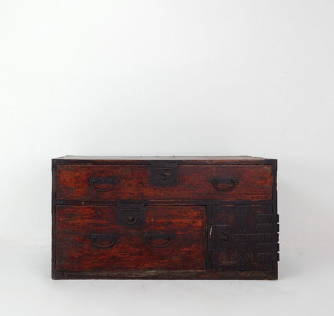 photo furniture 19th Century Antique Japanese Todana Tansu Storage Cabinet
