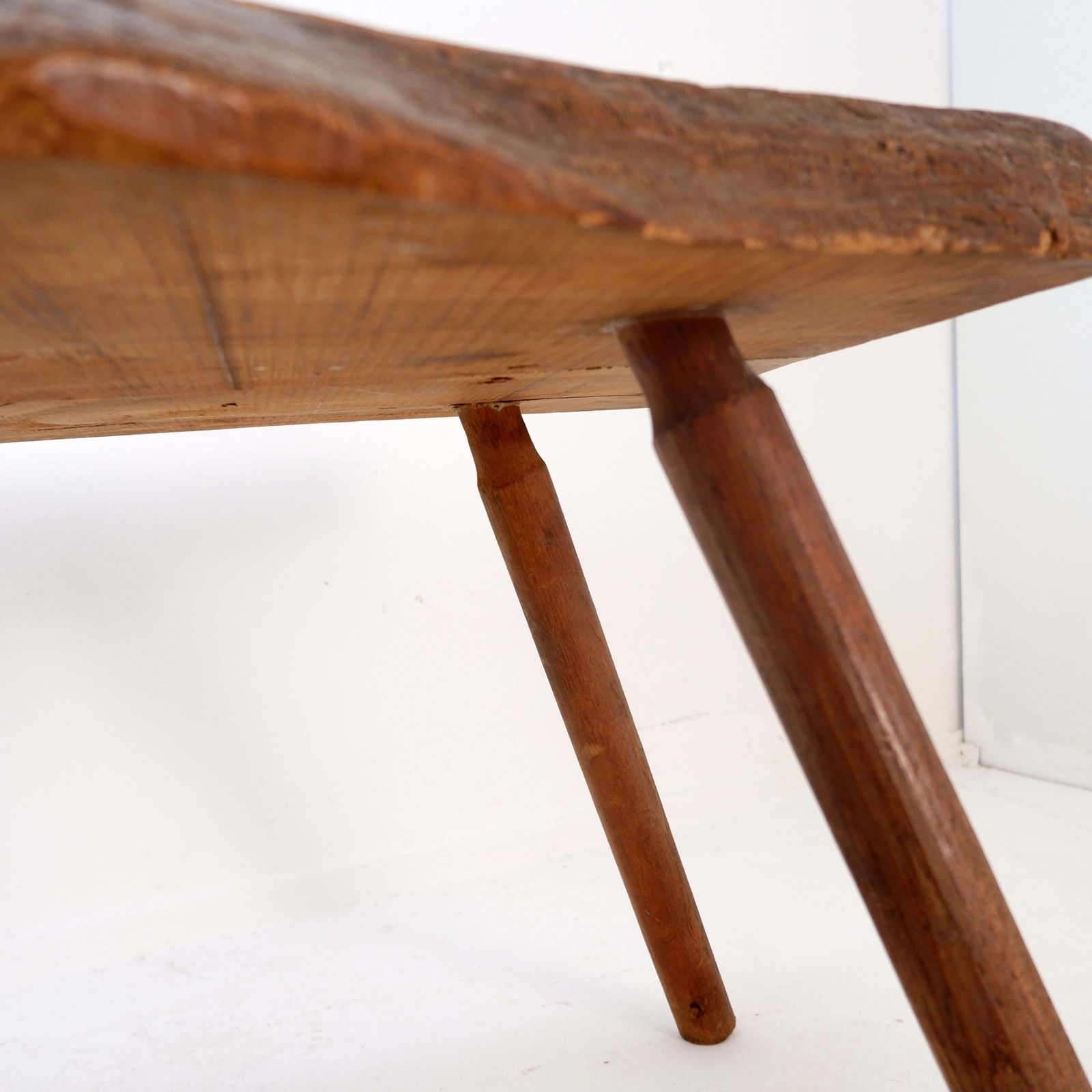 Furniture Free Form Brutalist Coffee Table, Wood, Wabi Sabi Style, Circa 1960 photo