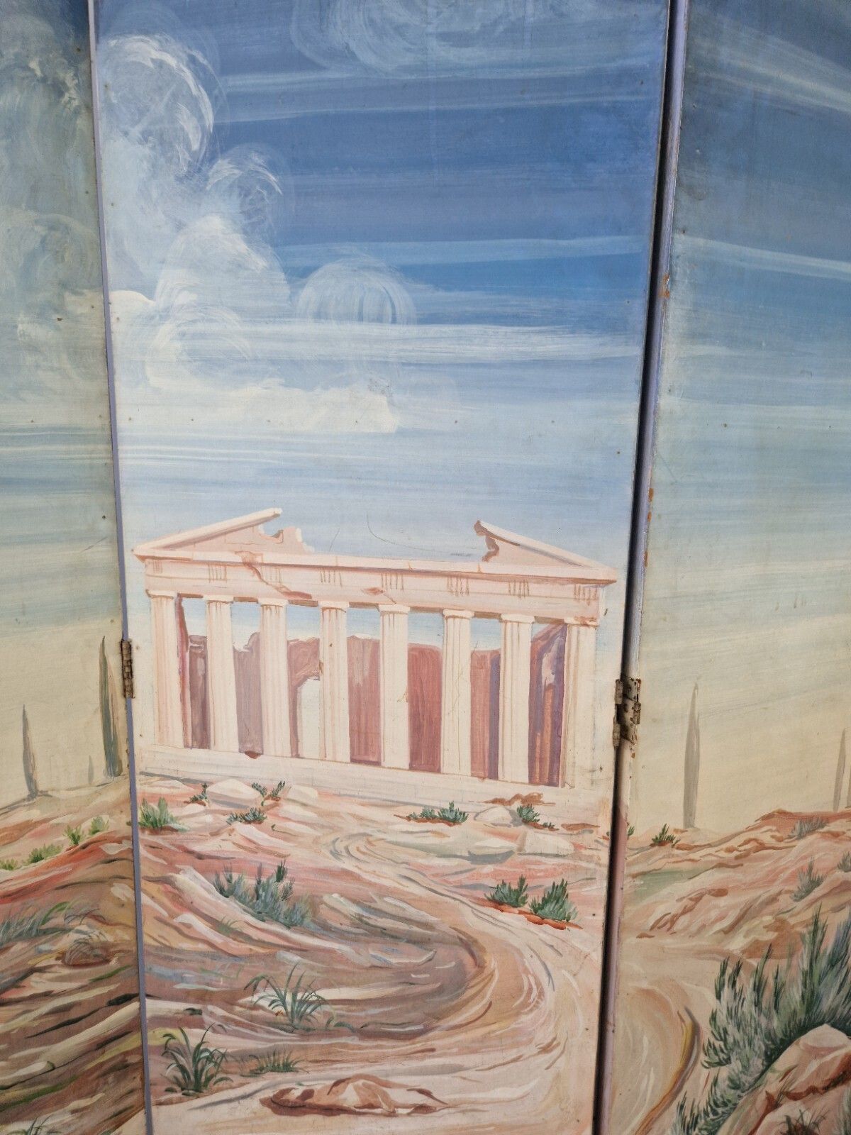 photo for sale Mid Century Room Divider Screen French Paravent 1950s