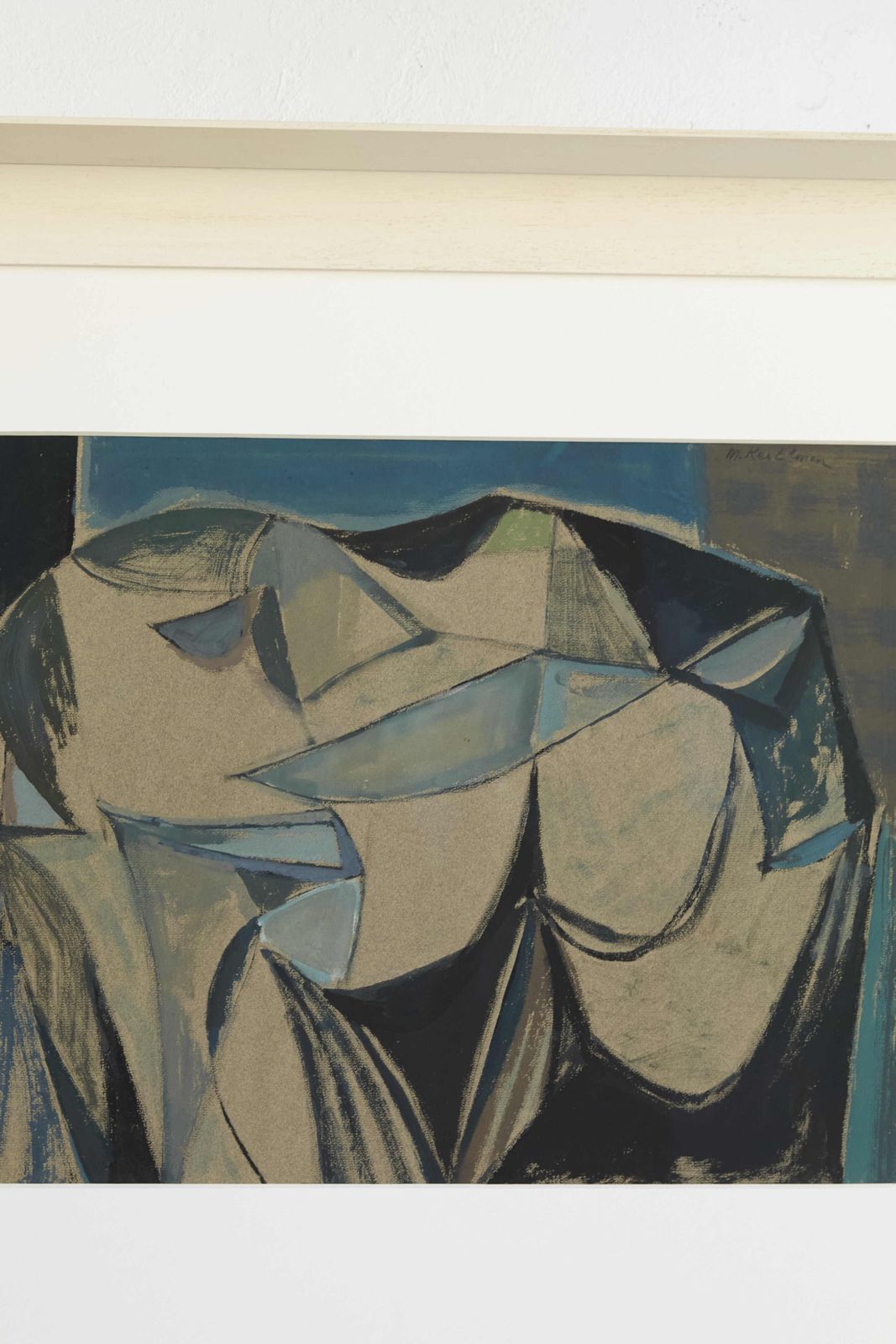Abstract Figurative Painting On Paper By Morris Kestelman, Signed. photo buy