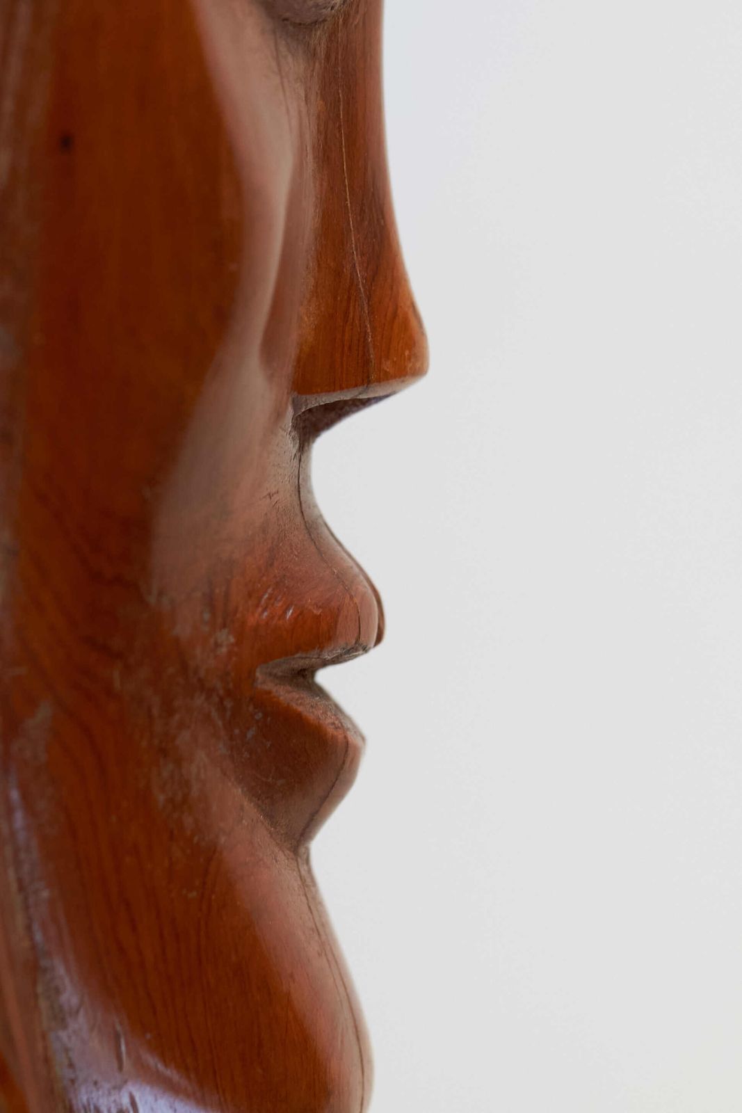 Cuban Modernist Carving Of A Head By Sculptor Florencio Gelabert photo for sale