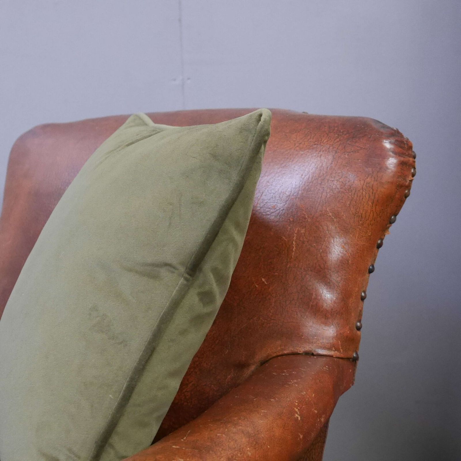 Pair Of Early 20th C English Leather Club Chairs photo furniture