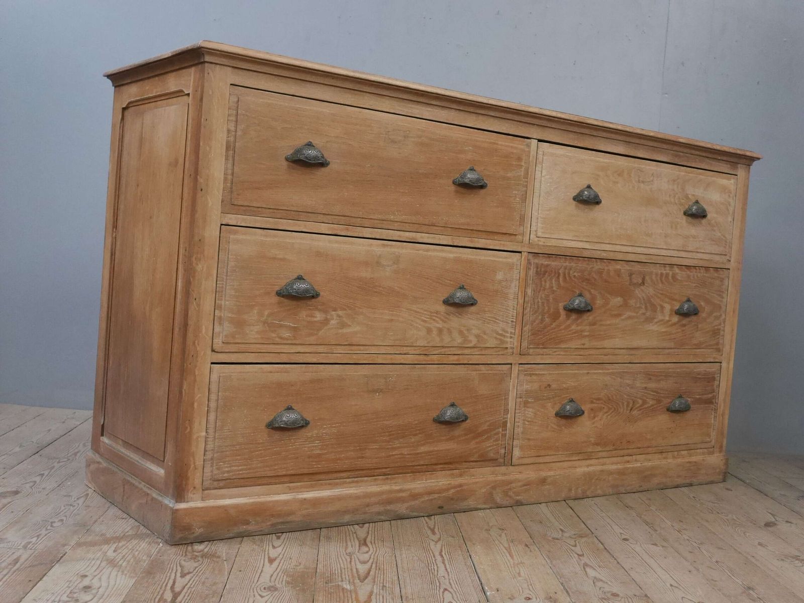 Bank Of French Oak Drapers Drawers photo for sale