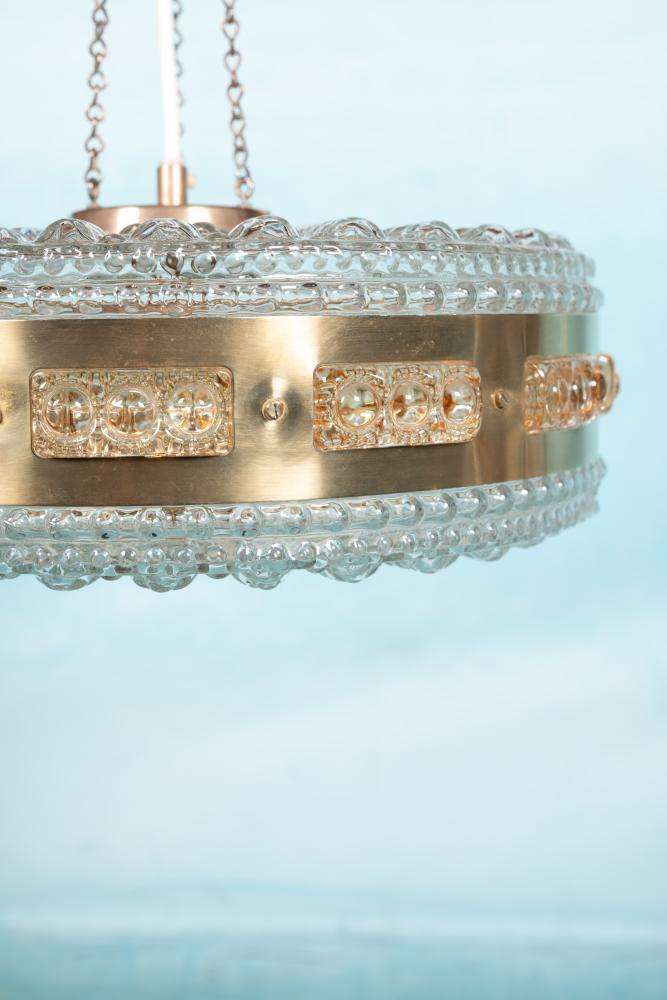 photo for sale Vintage Glazen Hanglamp, Vitrika Voor Orrefors Glazen Hanglamp