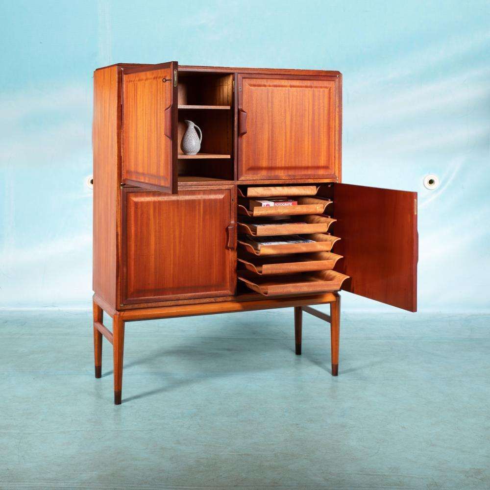 Vintage Buffet Axel Larsson Bodafors Swedish Midmod Cabinet