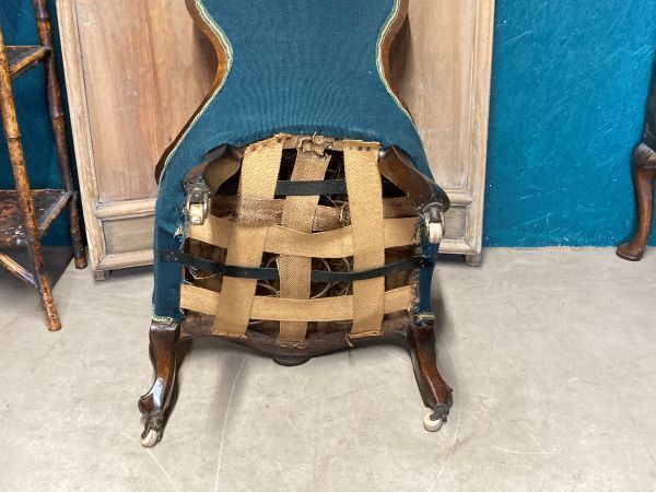 A Genuine Victorian Spoon Back Chair For Re Upholstery photo buy